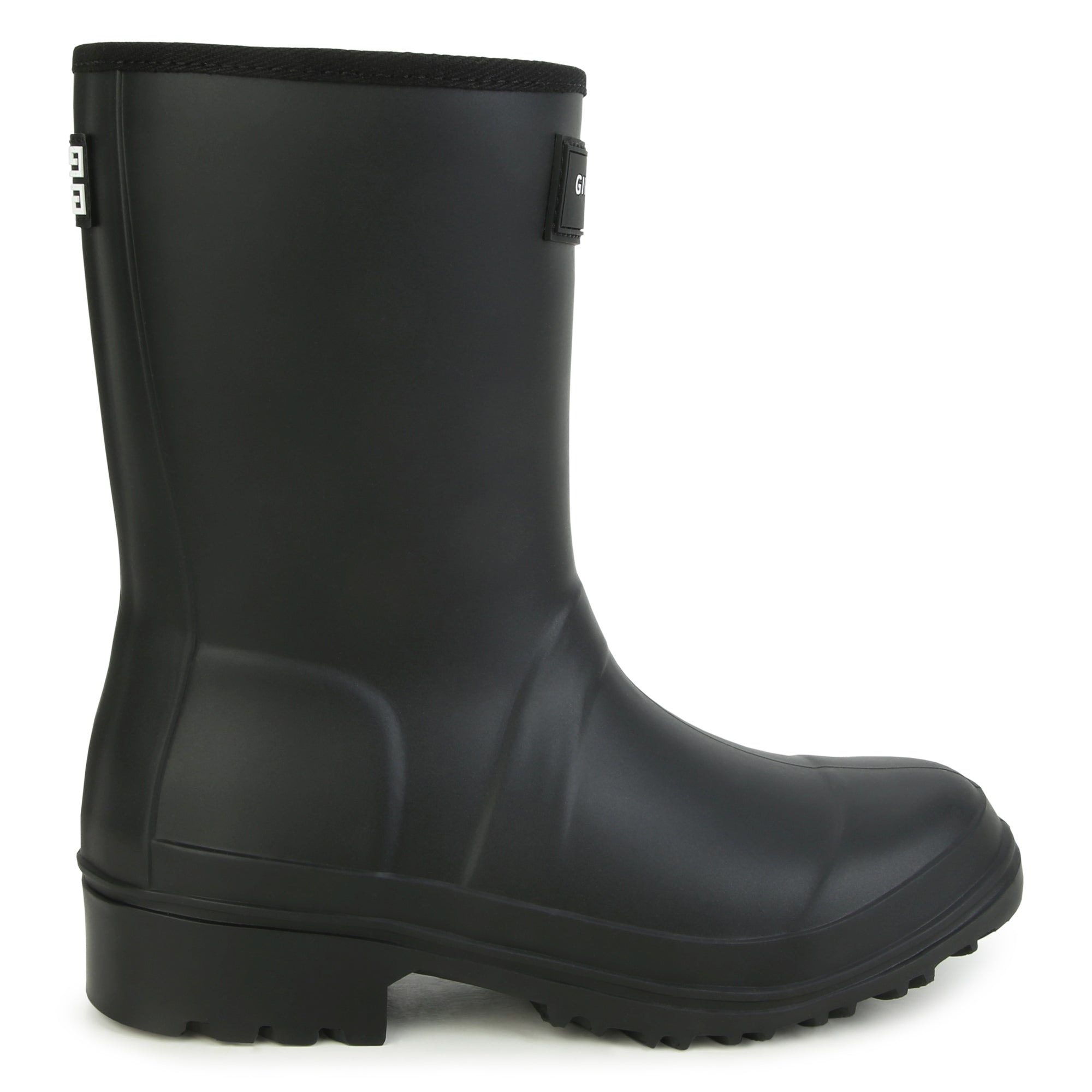 Girls Black Logo Rain Shoes