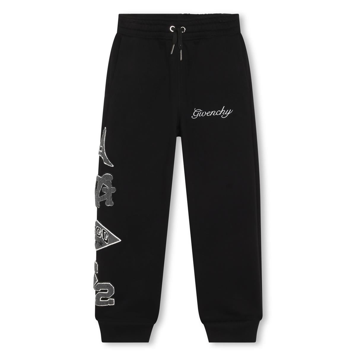 Boys Black Logo Trousers