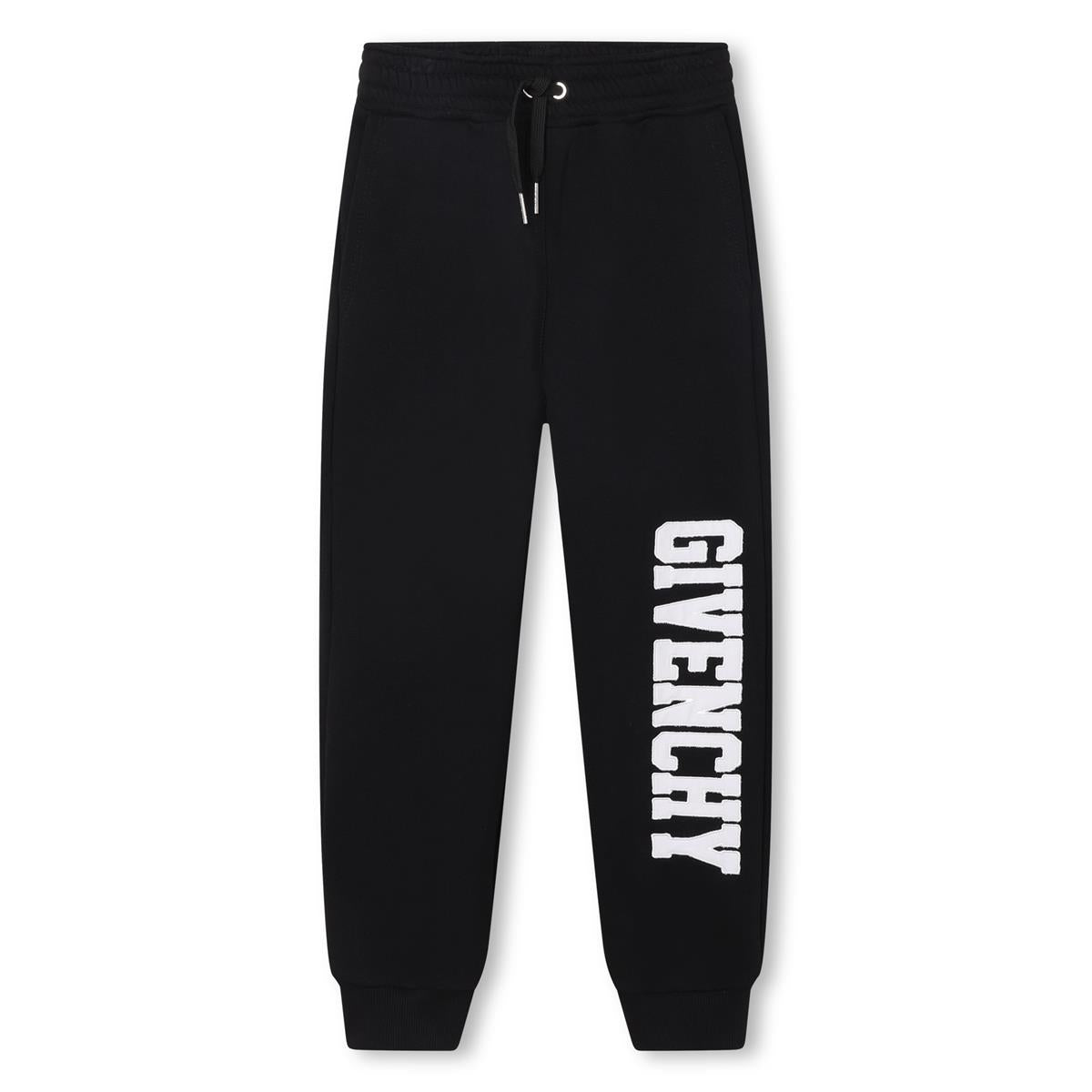 Boys Black Logo Trousers