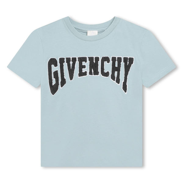Boys Green Logo Cotton T-Shirt