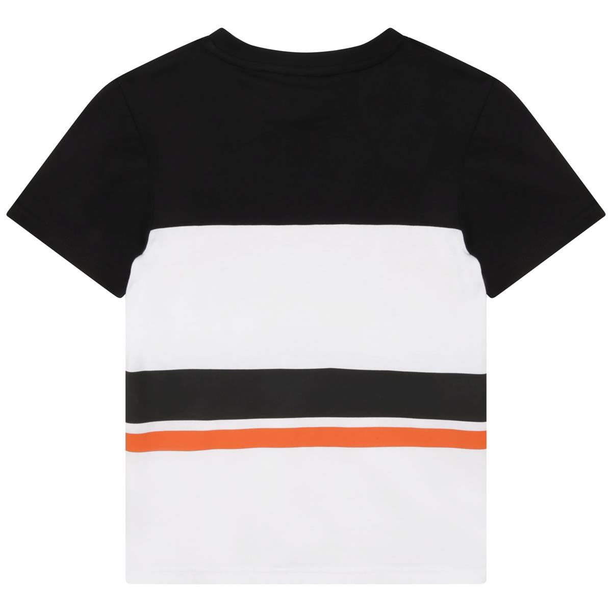 Boys Black Logo Cotton T-Shirt
