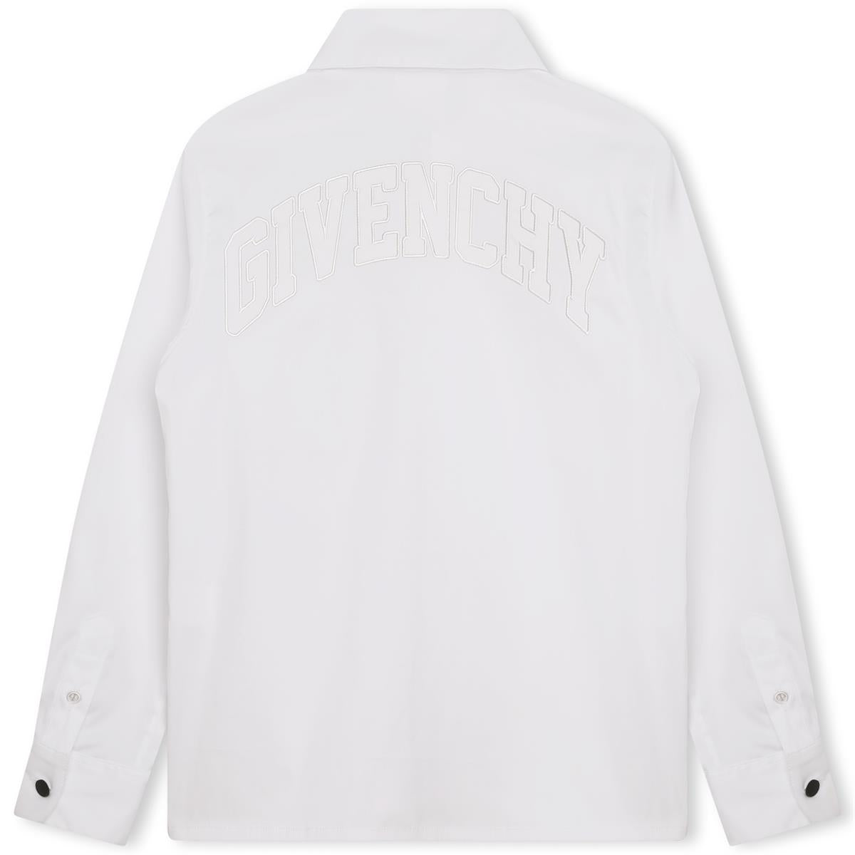 Boys White Cotton Shirt