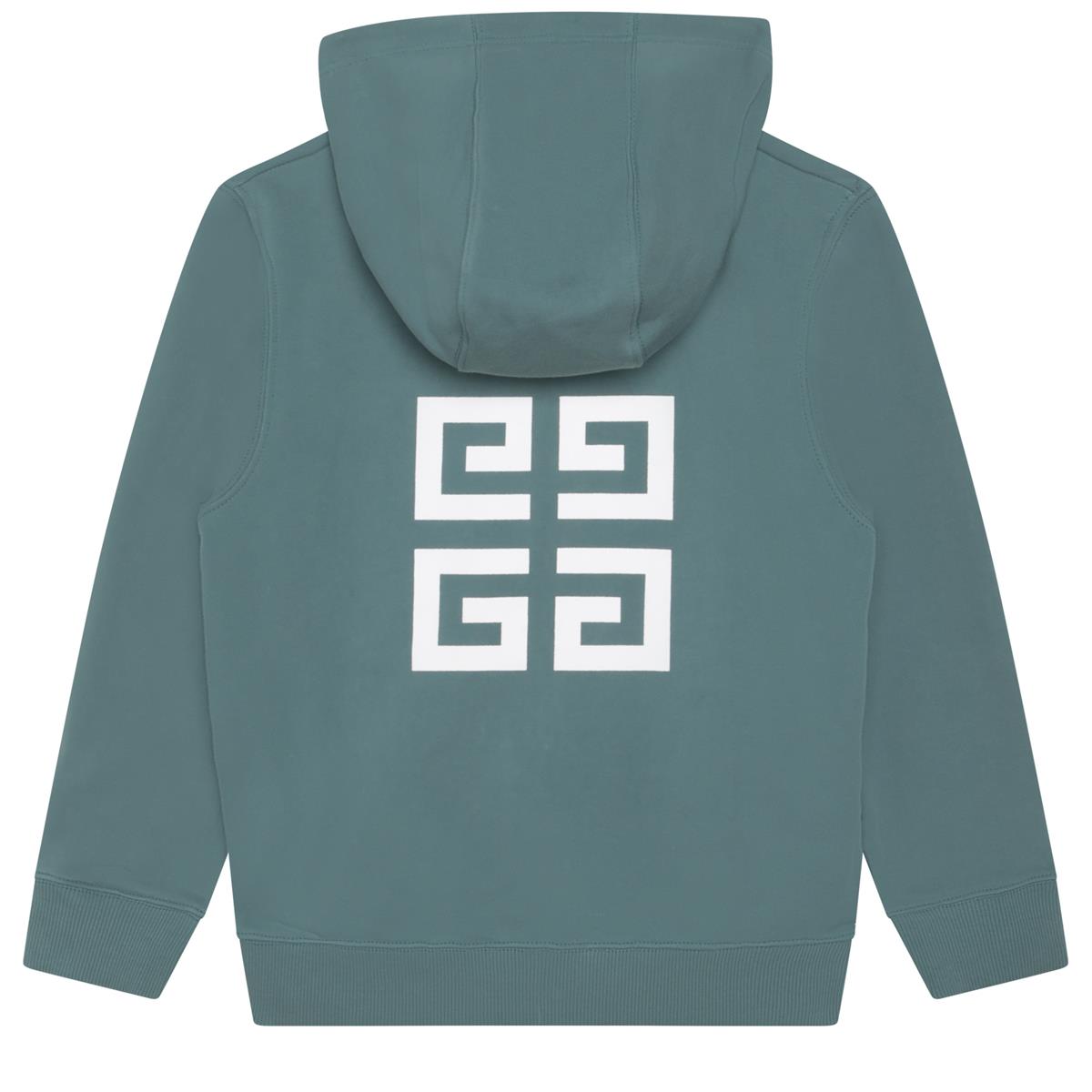 Boys Green Zip-Up Top