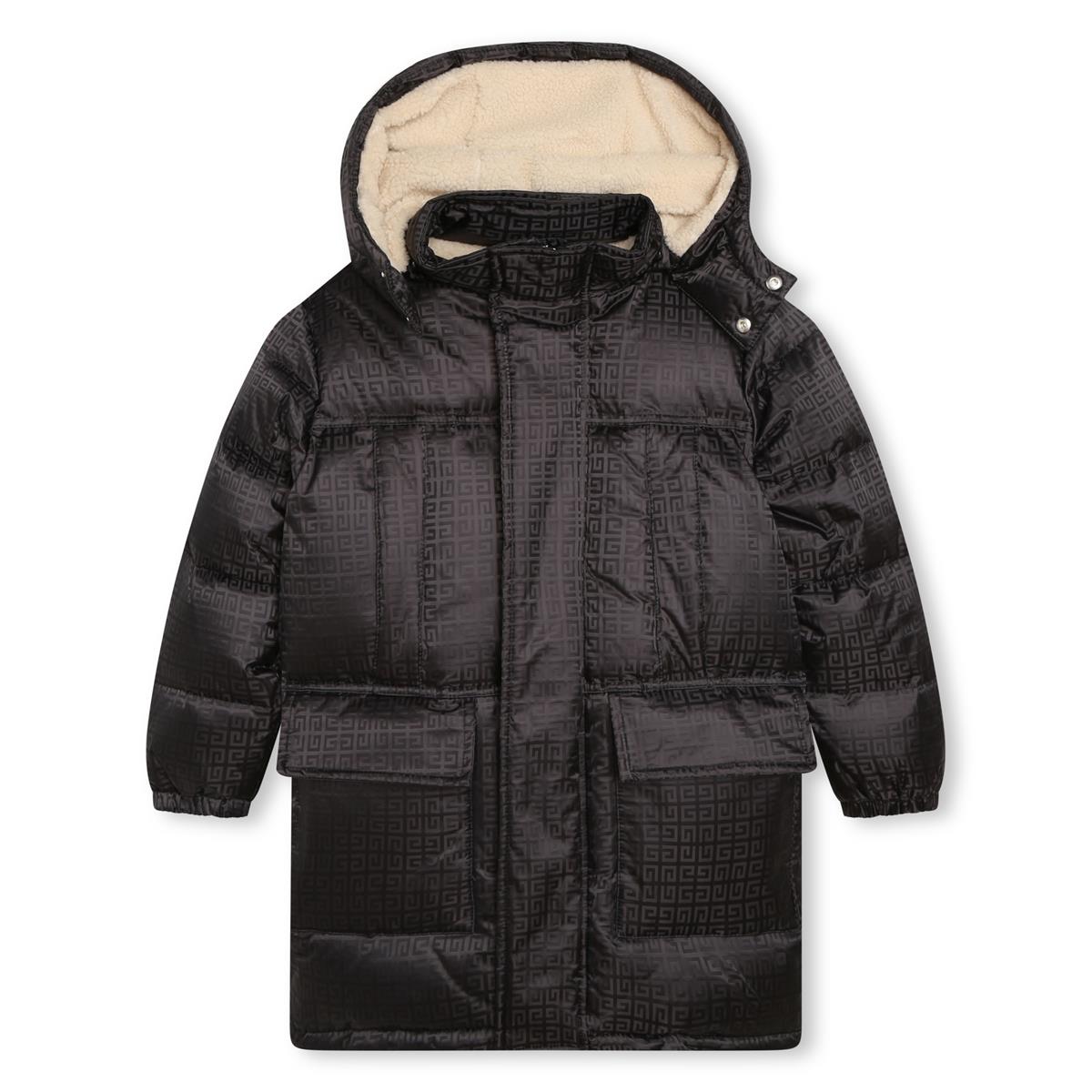 Girls Black Padded Down Coat