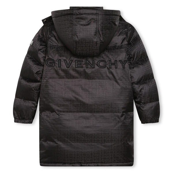 Girls Black Padded Down Coat