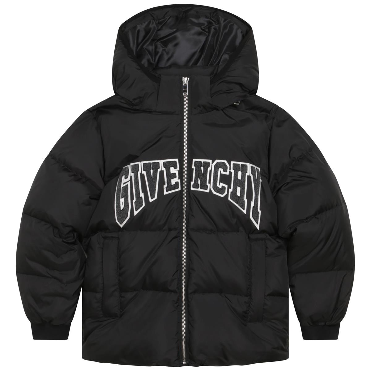 Boys Black Padded Down Jacket