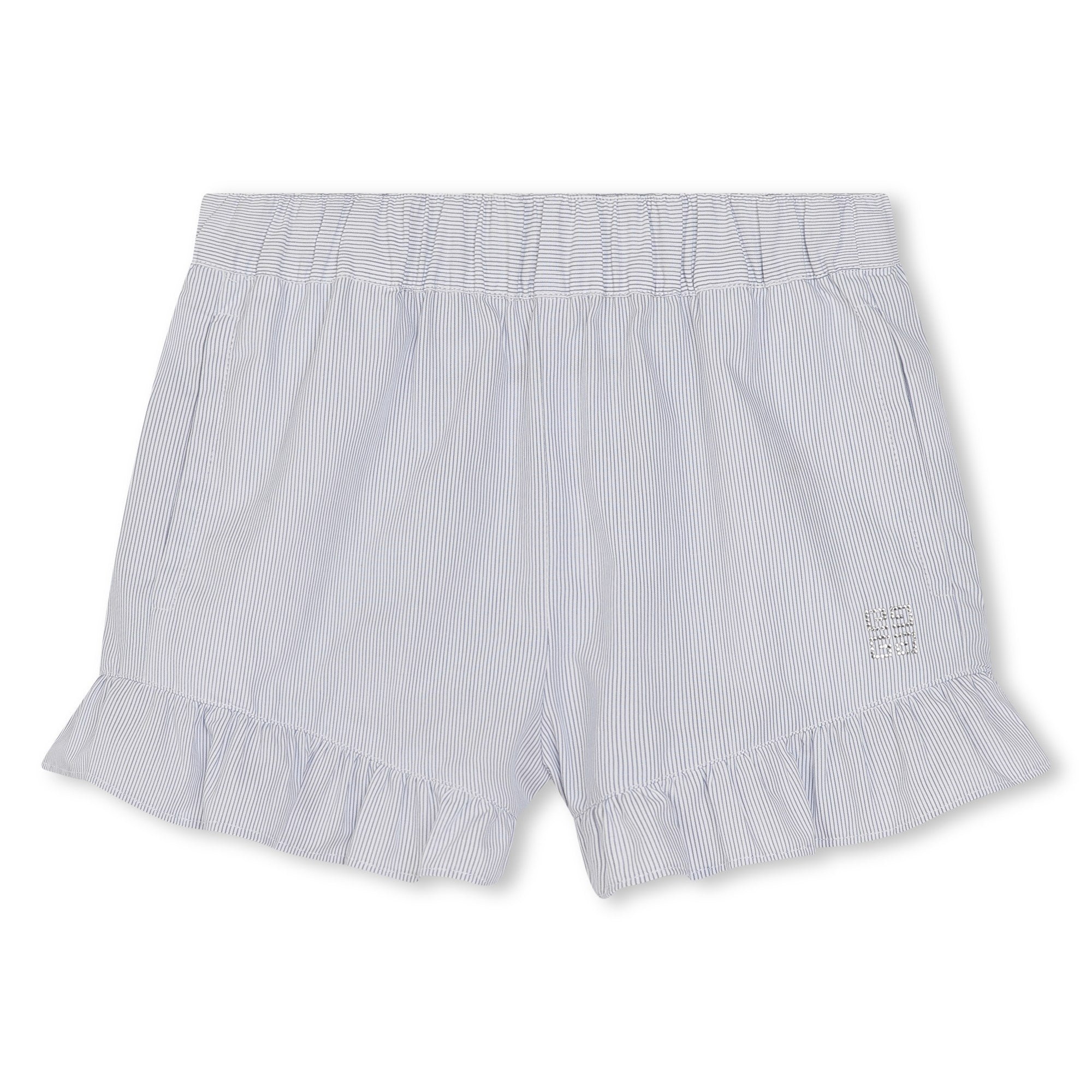 Girls Blue Stripes Cotton Set