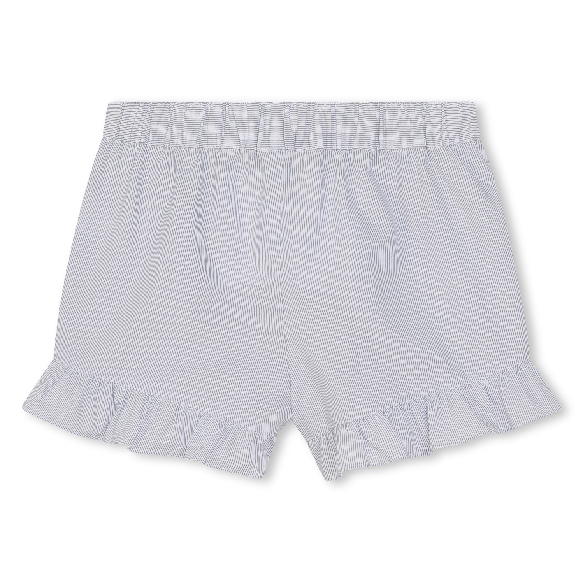 Girls Blue Stripes Cotton Set