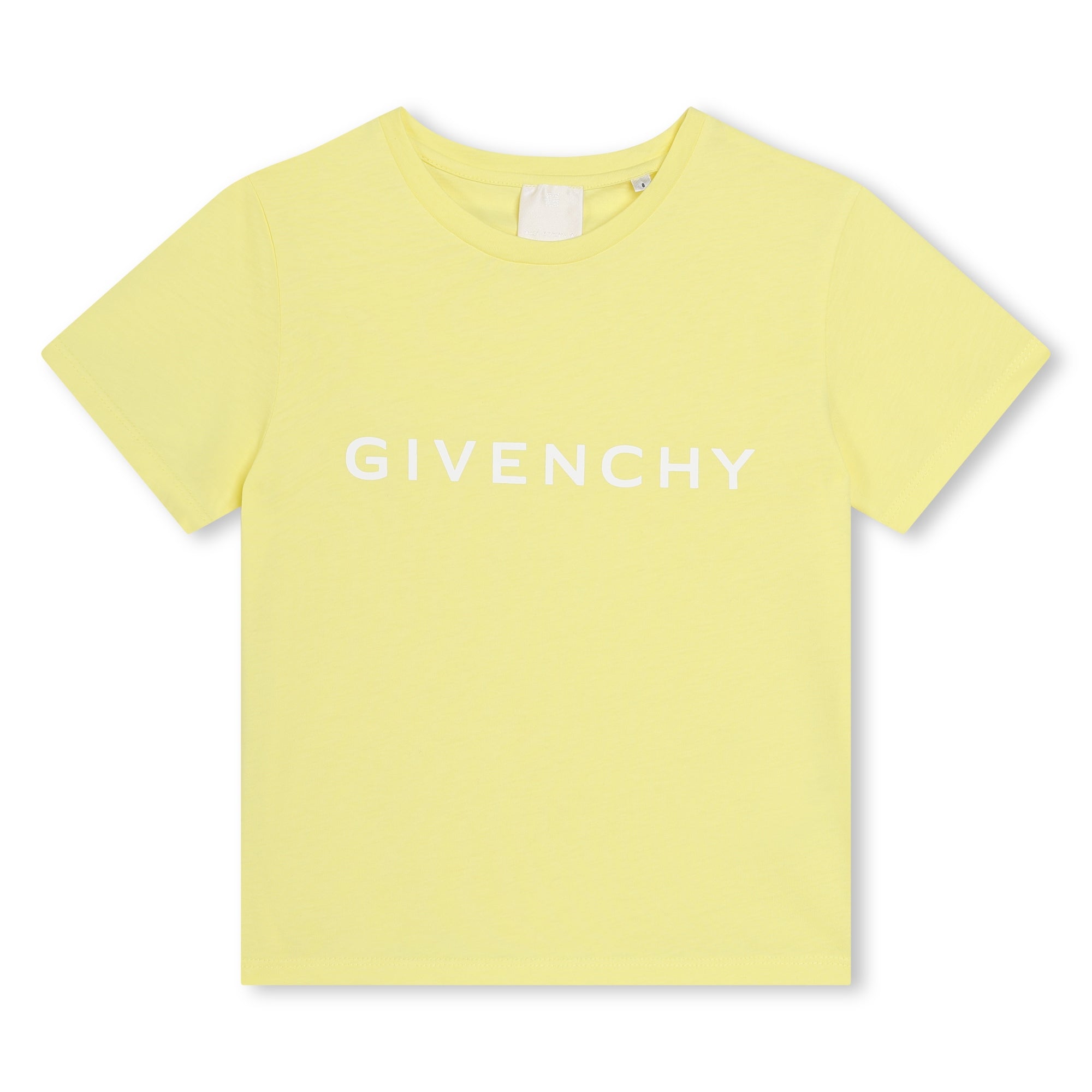 Girls Yellow Logo Cotton T-Shirt