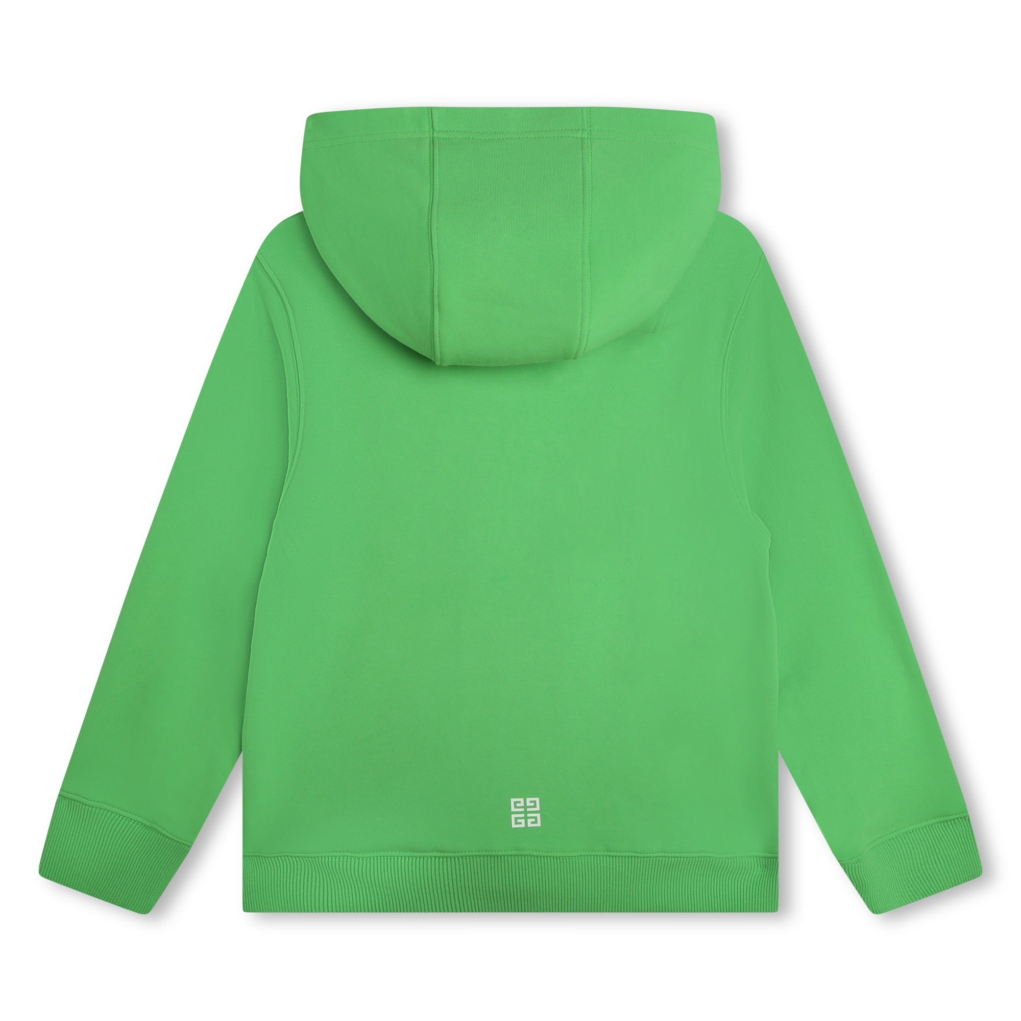 Boys Green Cotton Zip-Up Top