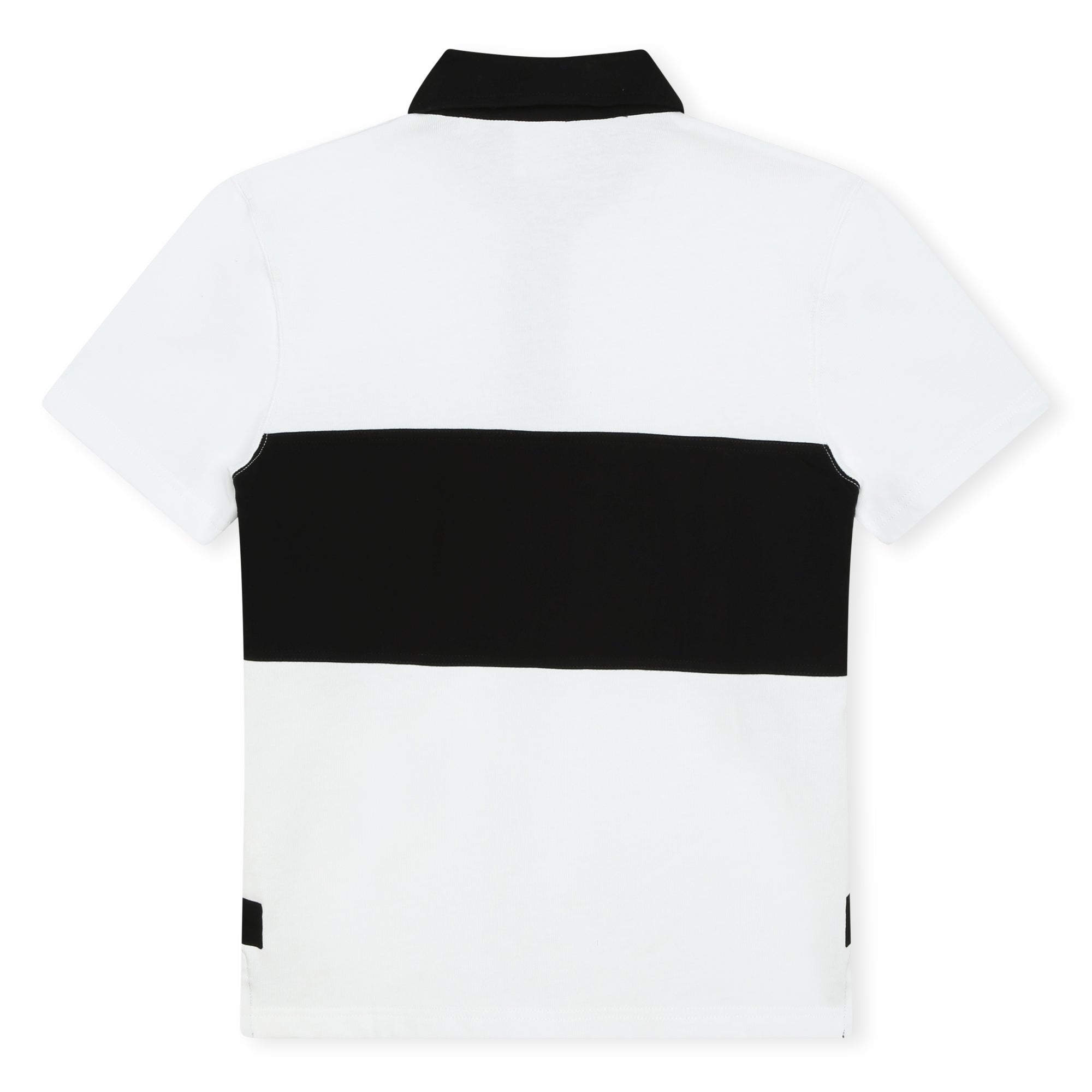 Boys White Cotton Polo Shirt