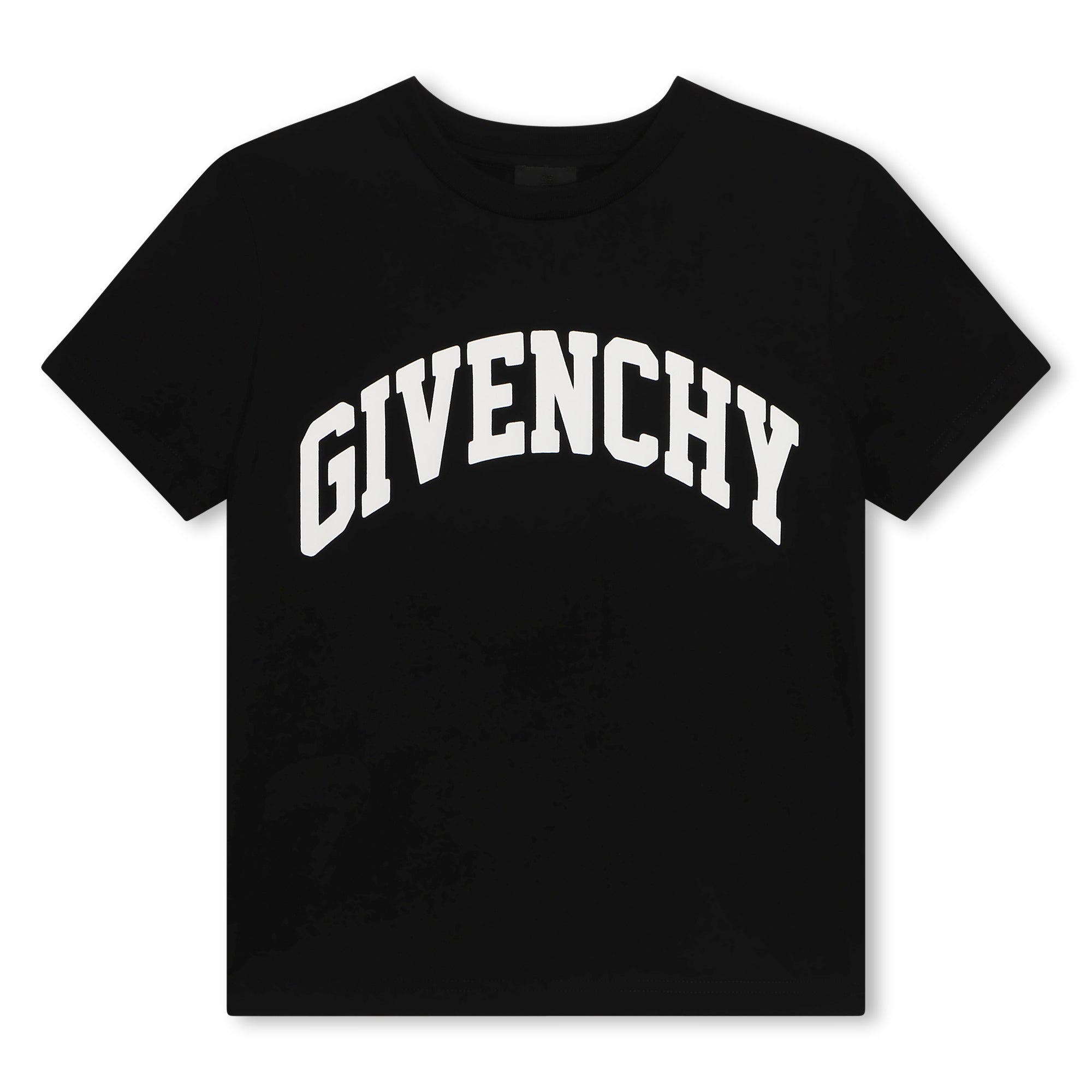 Boys Black Logo Cotton T-Shirt