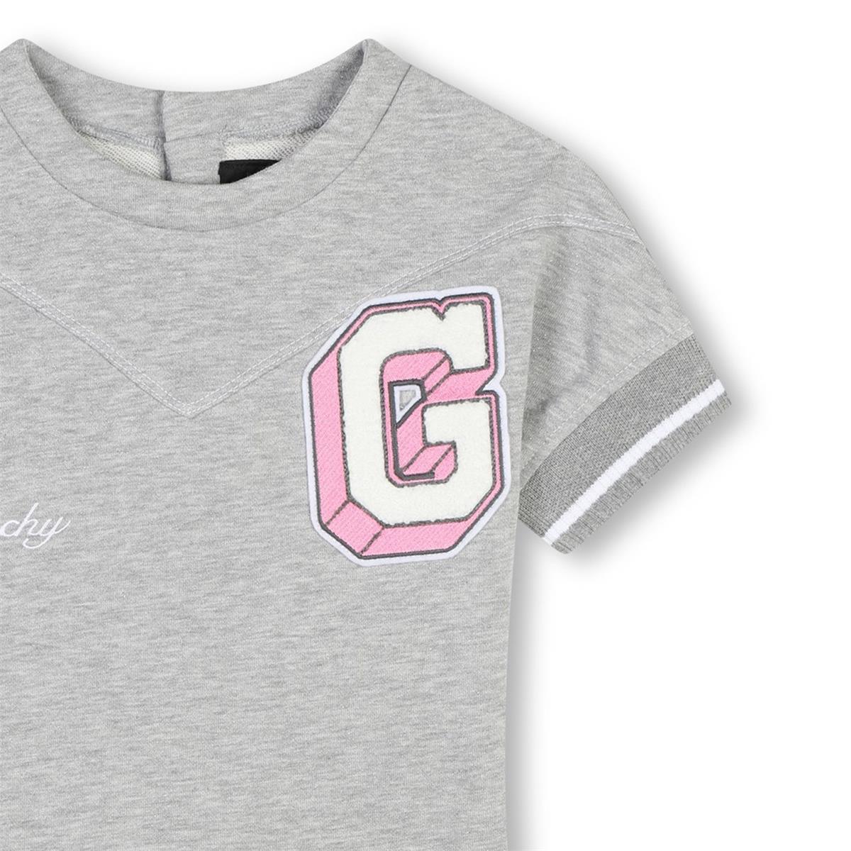 Girls Grey Cotton Dress