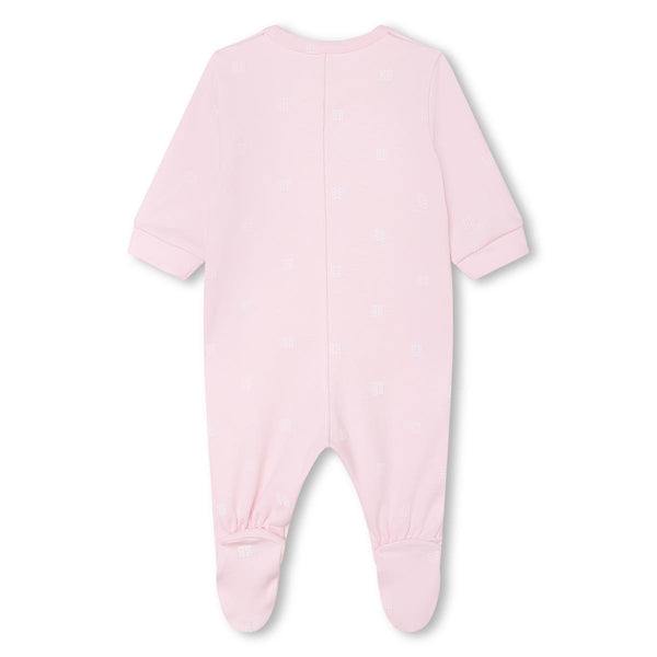 Baby Girls Pink Cotton Babysuit