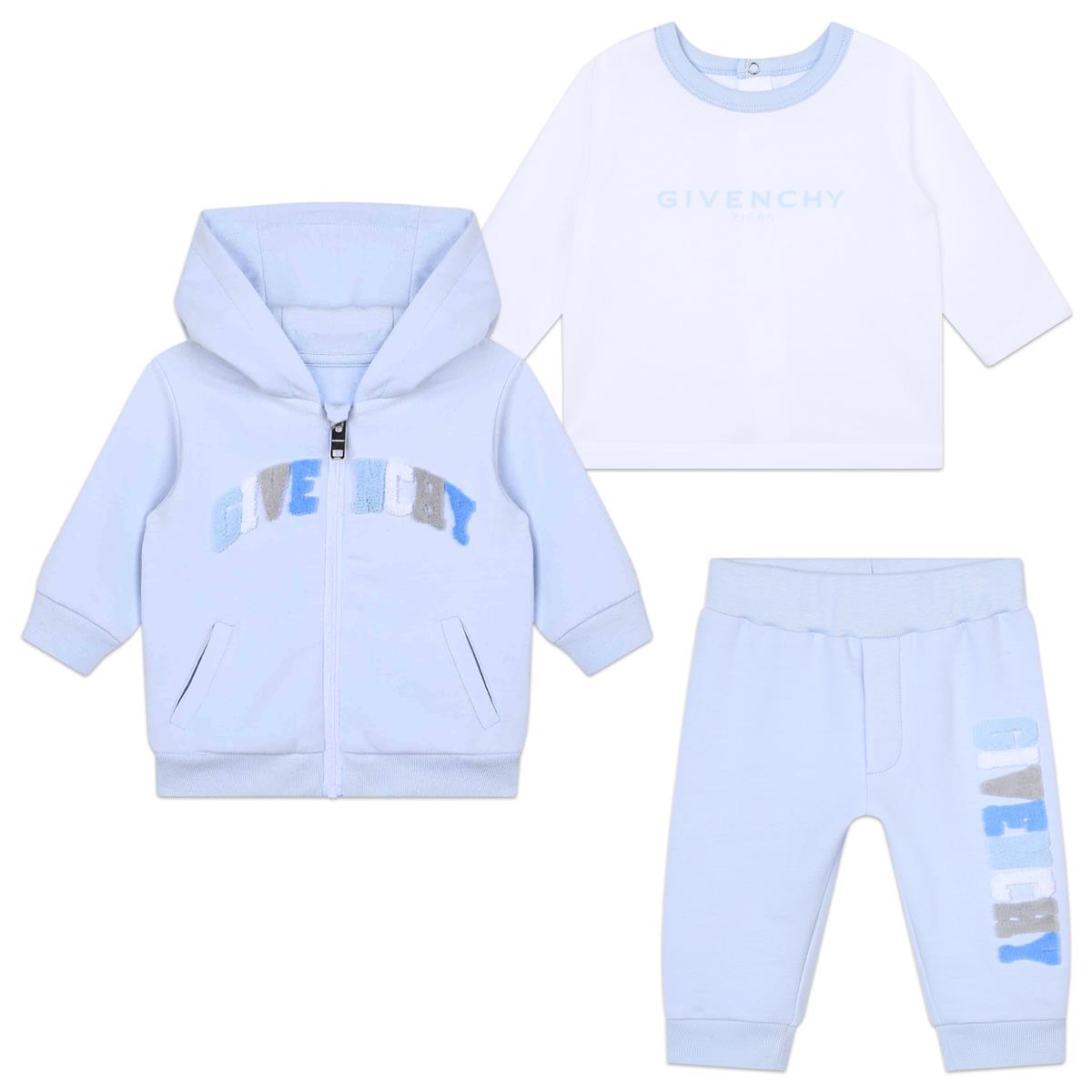 Baby Boys Blue Cotton Set