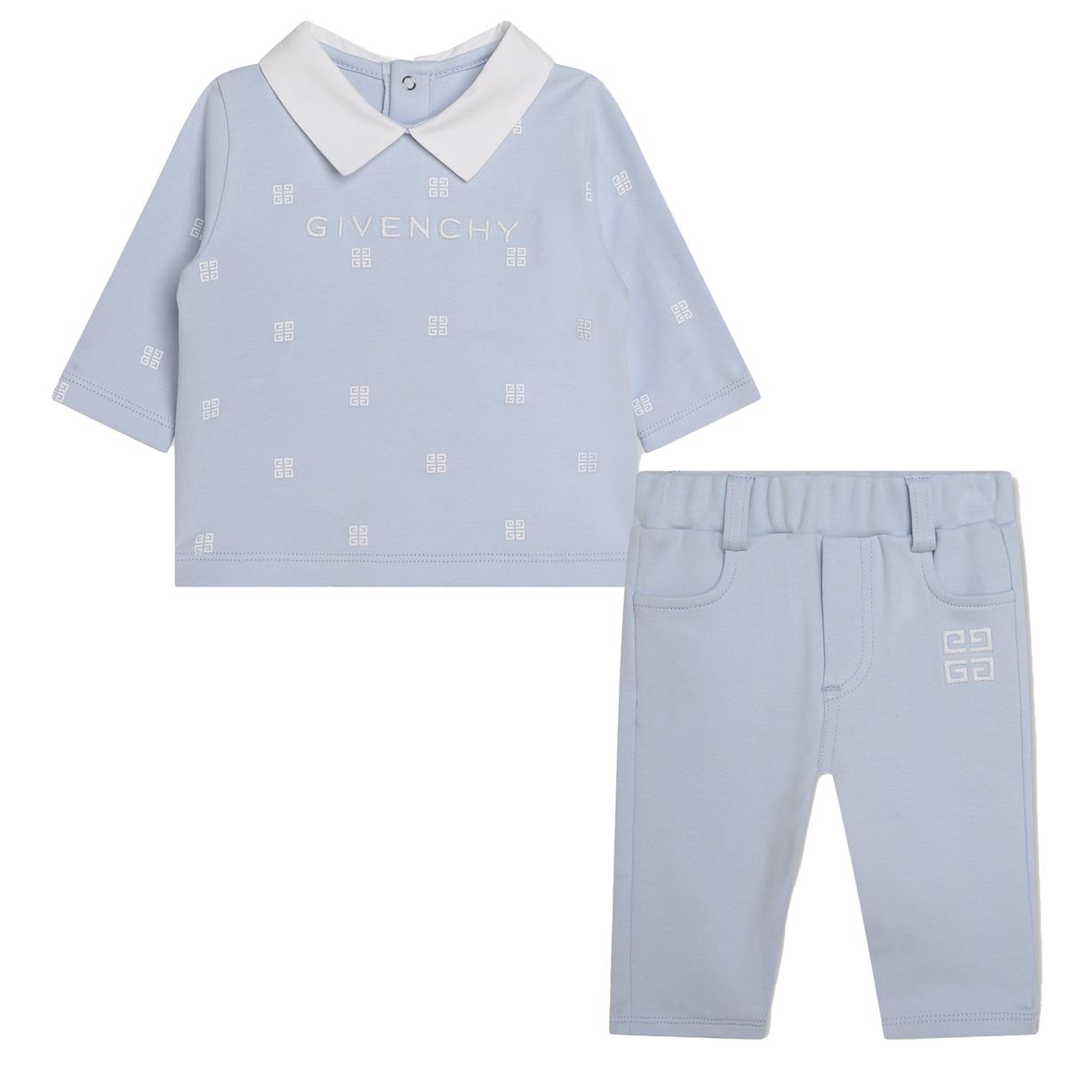 Baby Boys & Girls Blue Cotton Set