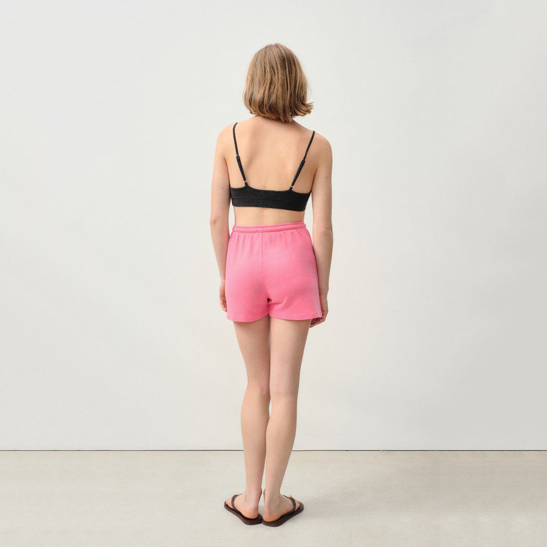 Women Pink Cotton Shorts