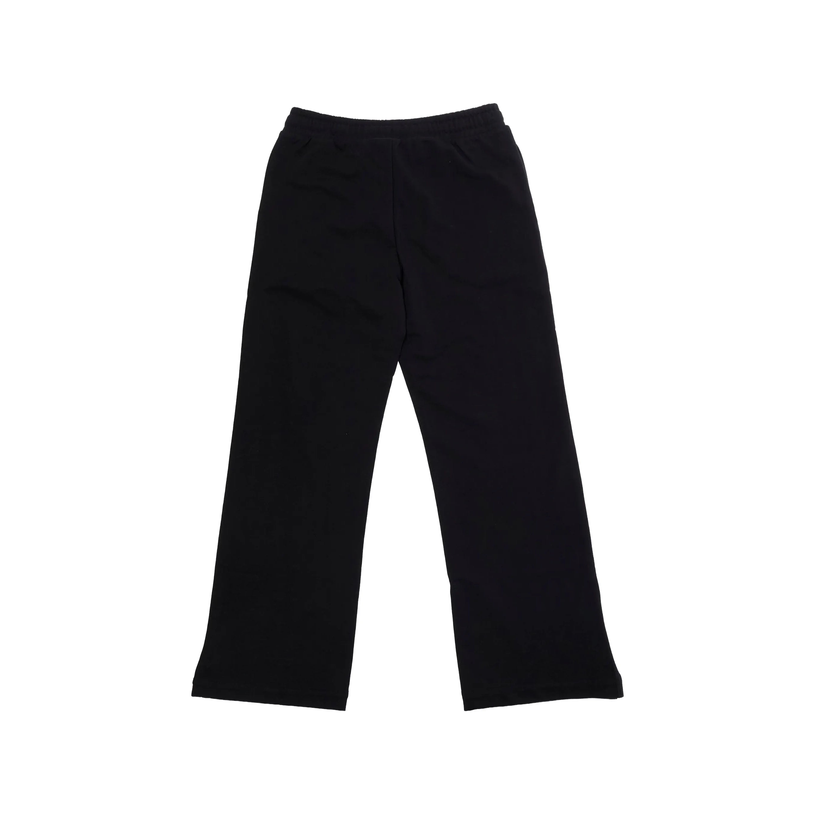 Girls Black Bear Printed Cotton Trousers