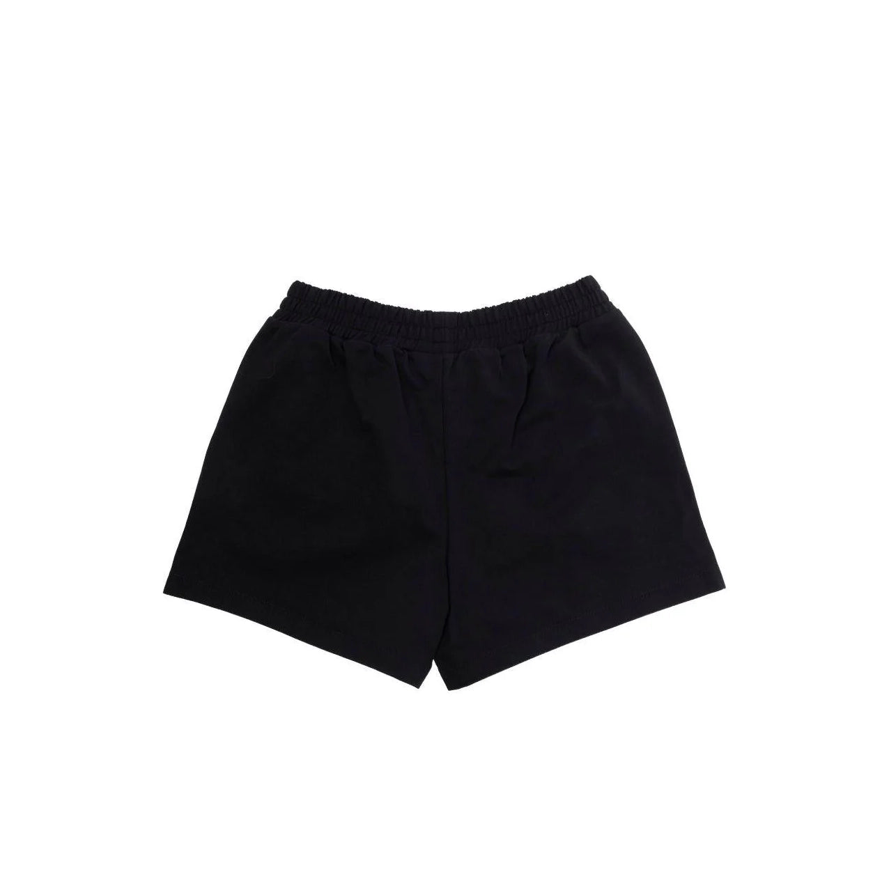 Girls Black Bear Printed Cotton Shorts