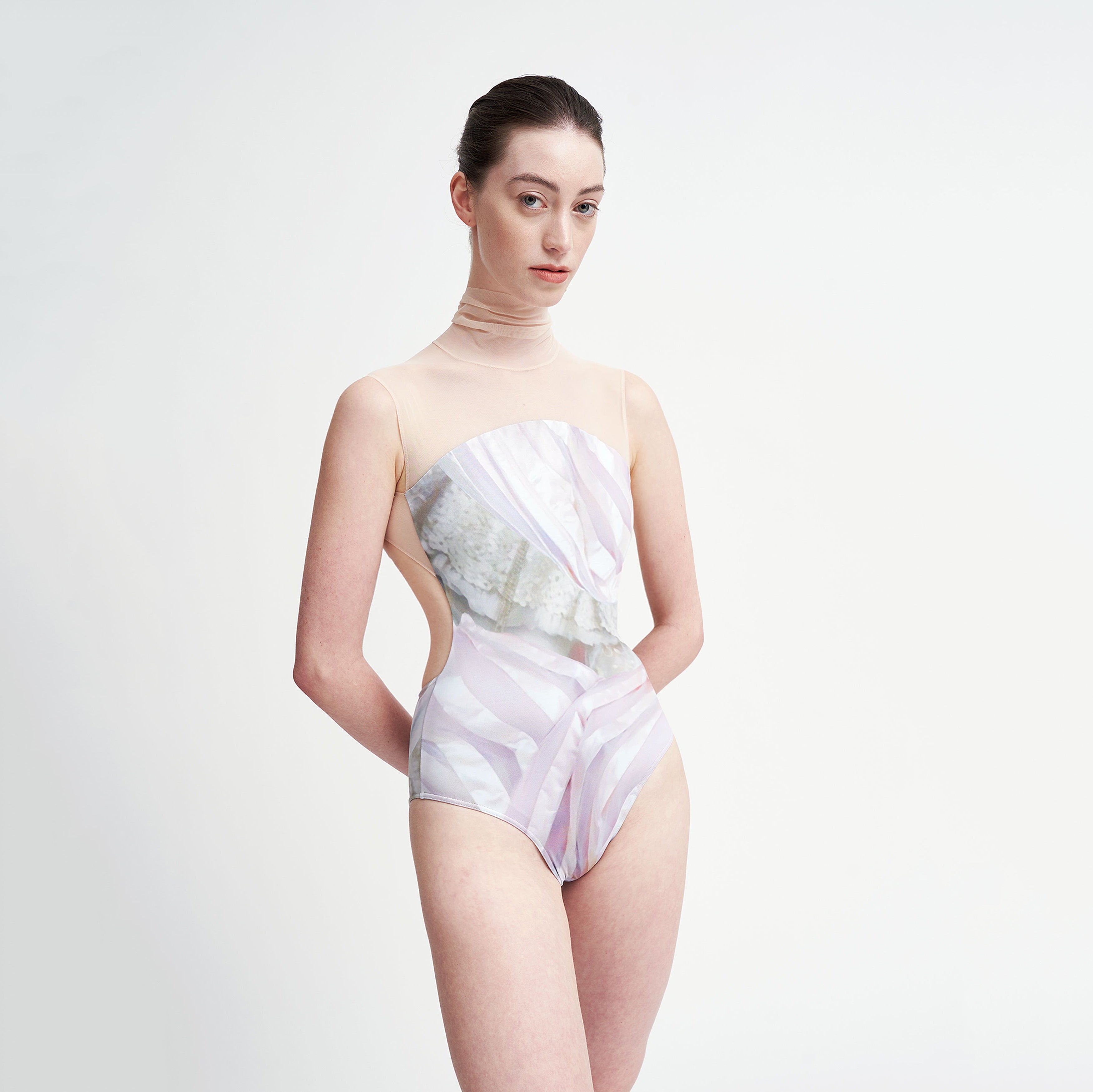 Girls Light Pink Ballet Onesies