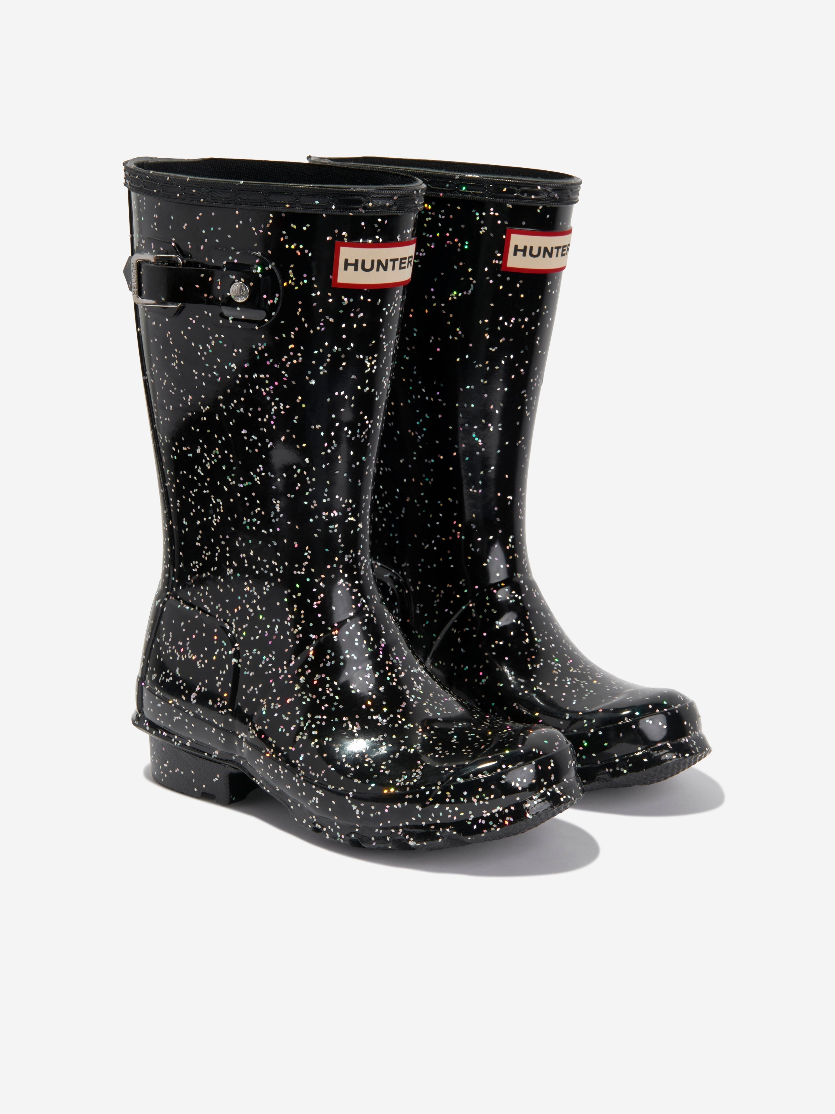 Girls Giant Glitter Wellies
