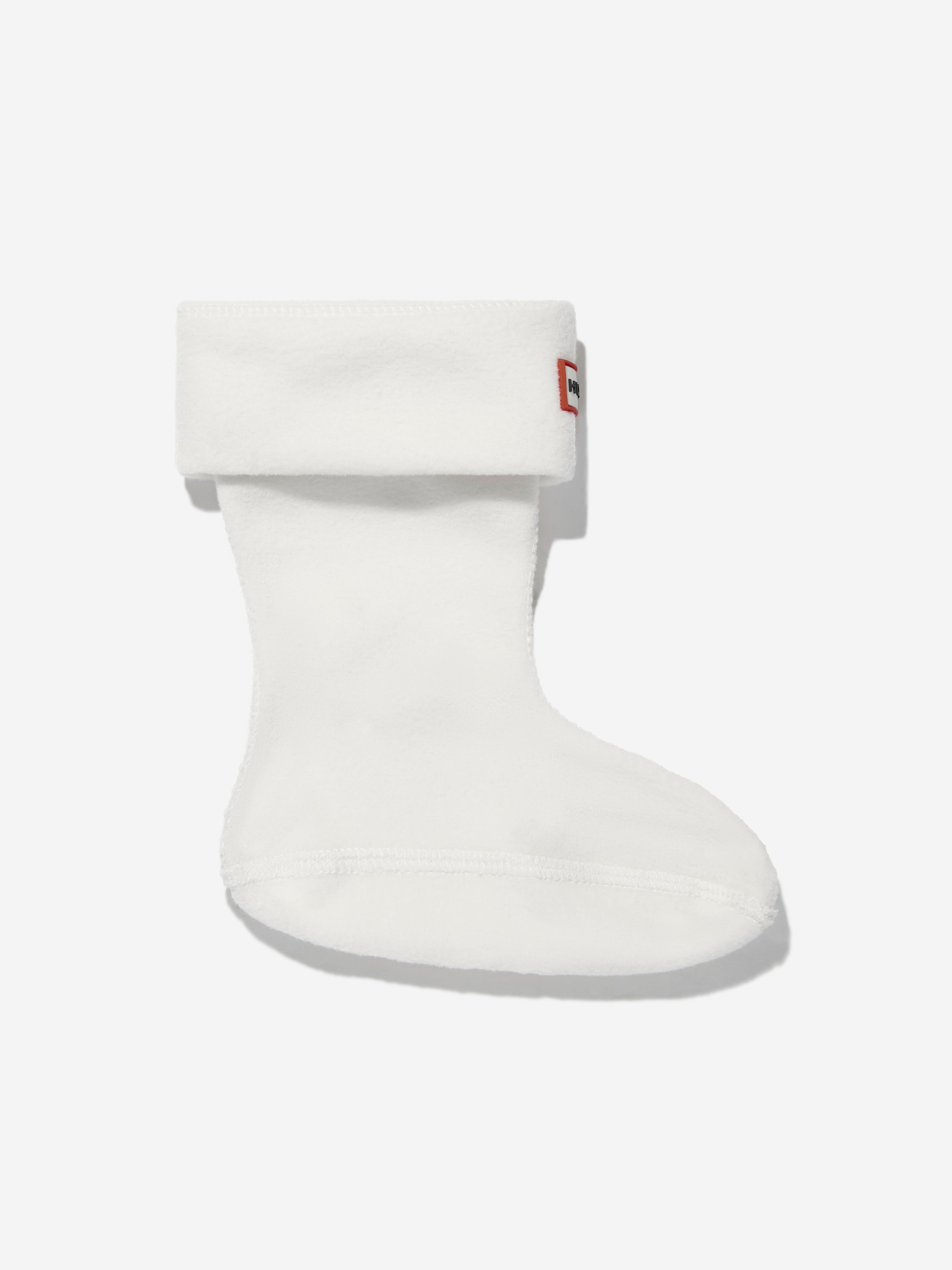 Kids Recycled Fleece Boot Socks in White