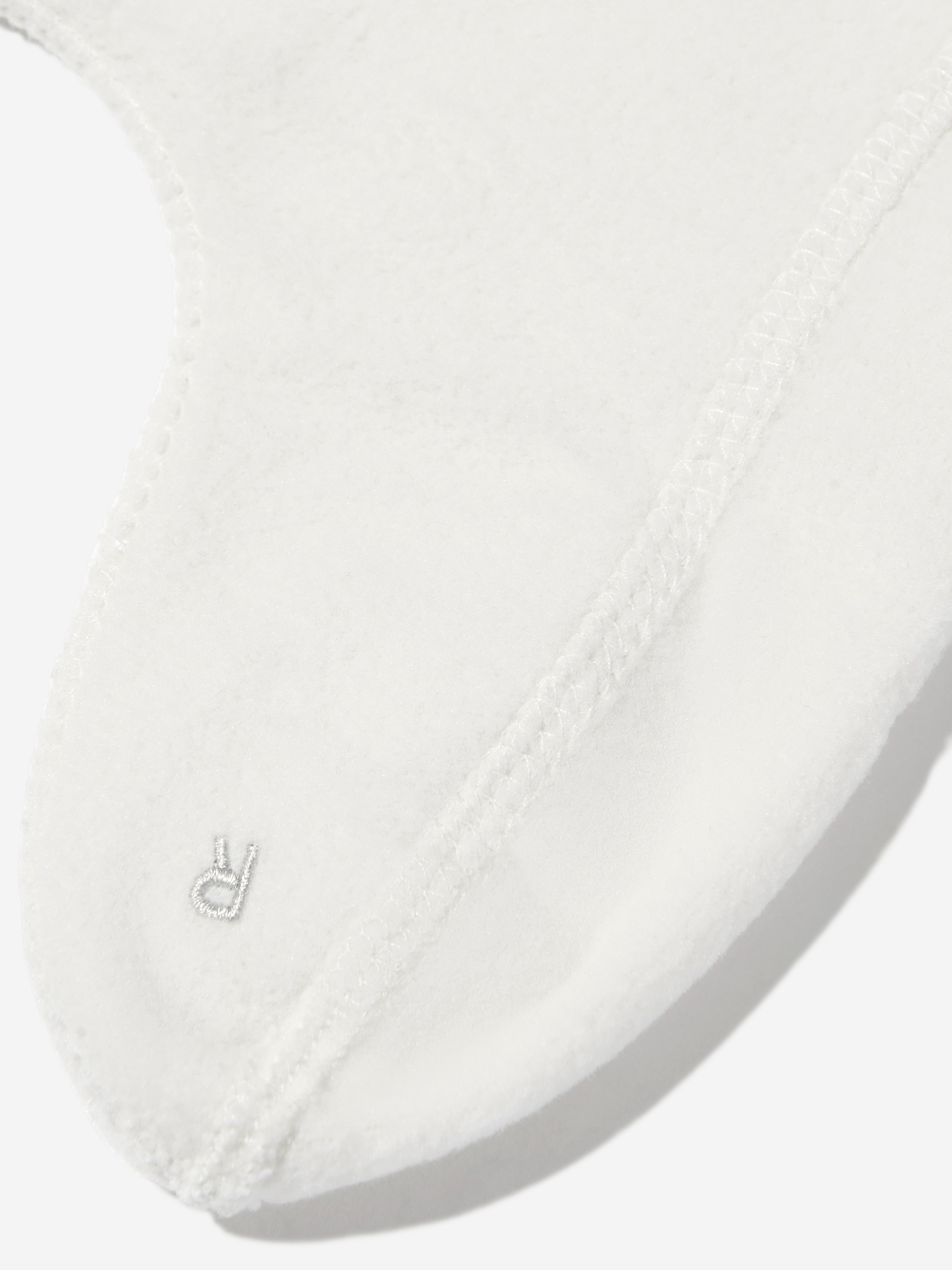Kids Recycled Fleece Boot Socks in White