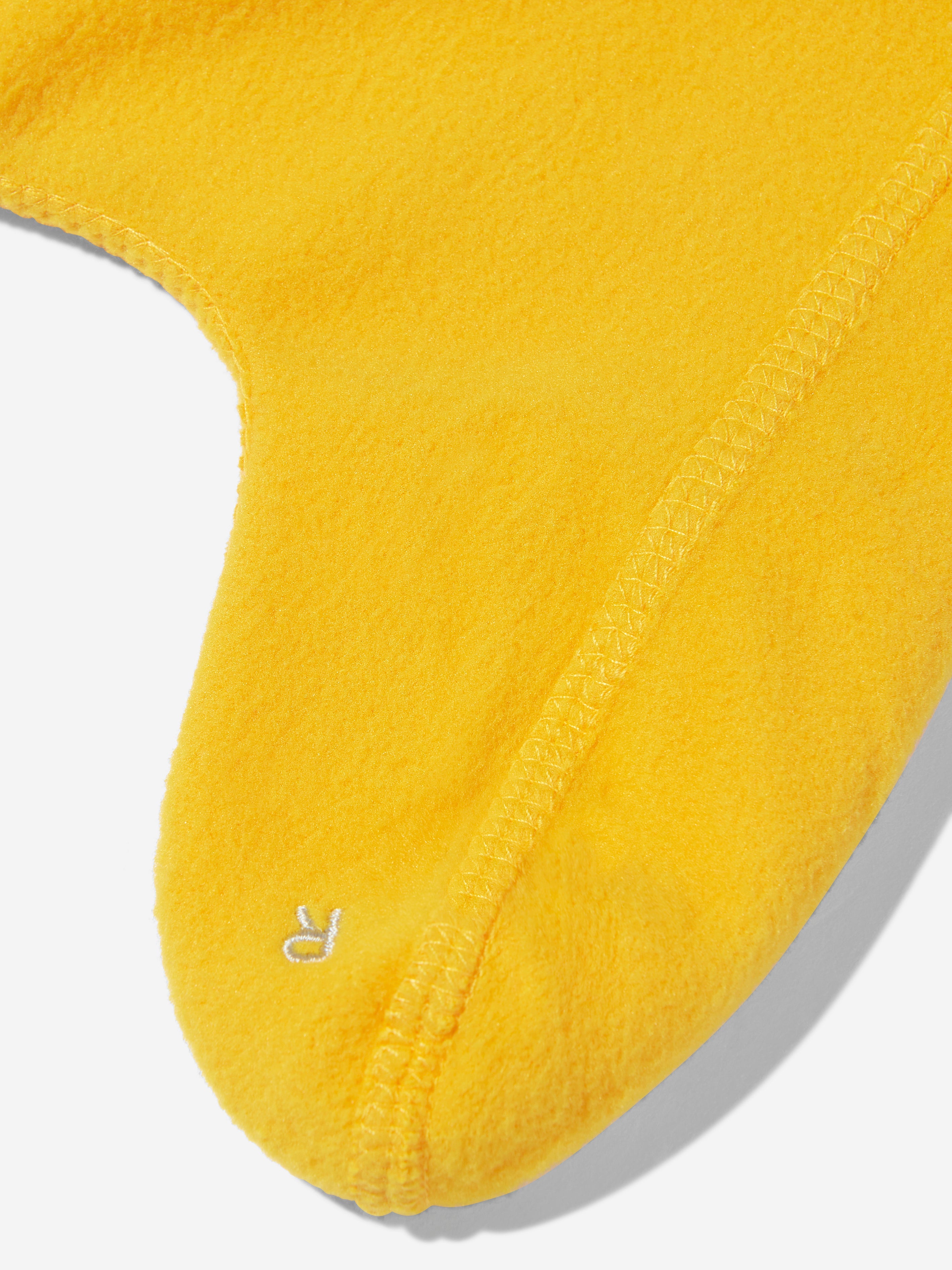 Kids Recycled Fleece Boot Socks in Yellow