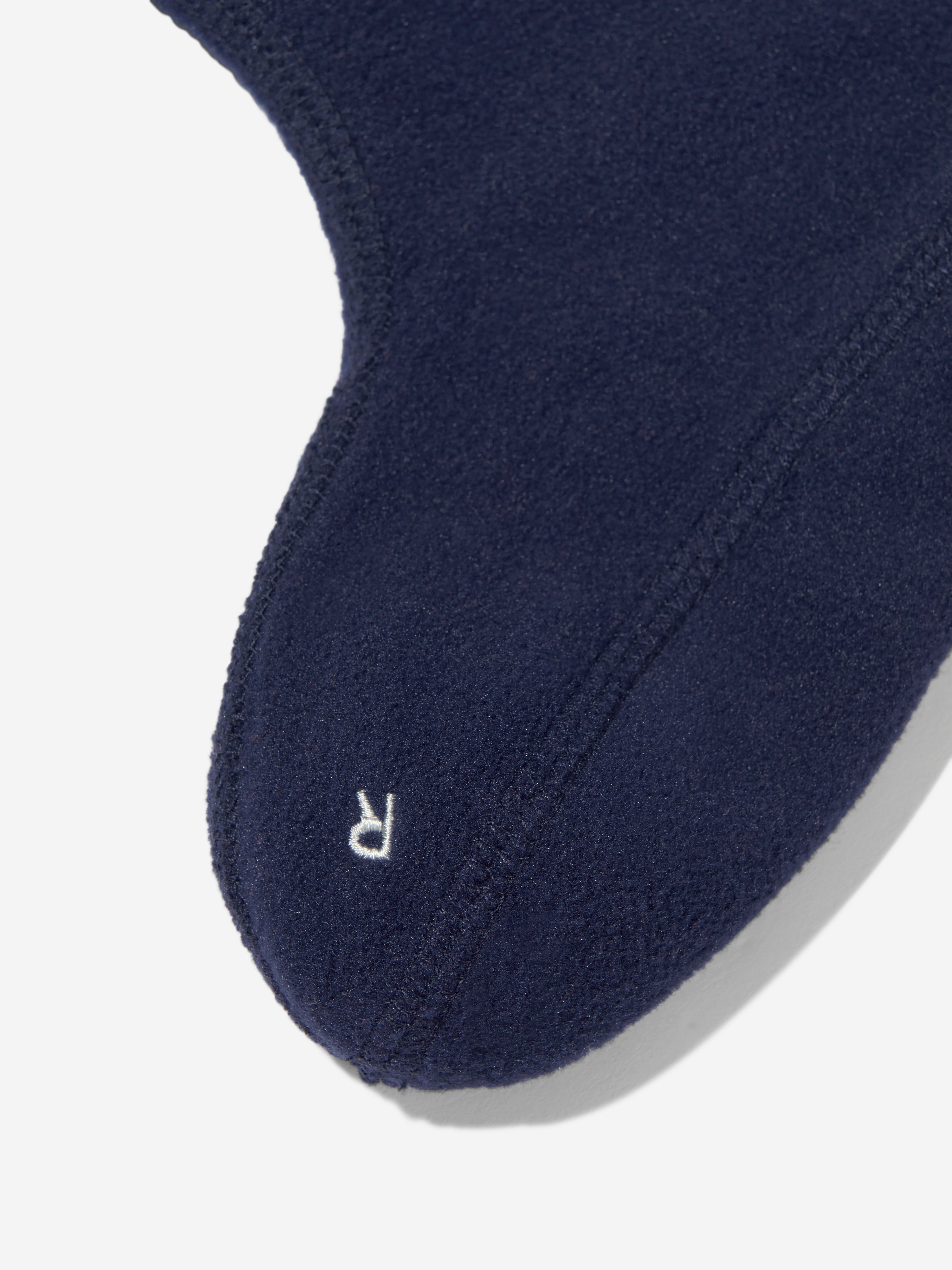 Kids Recycled Half Cardigan Boot Socks in Navy