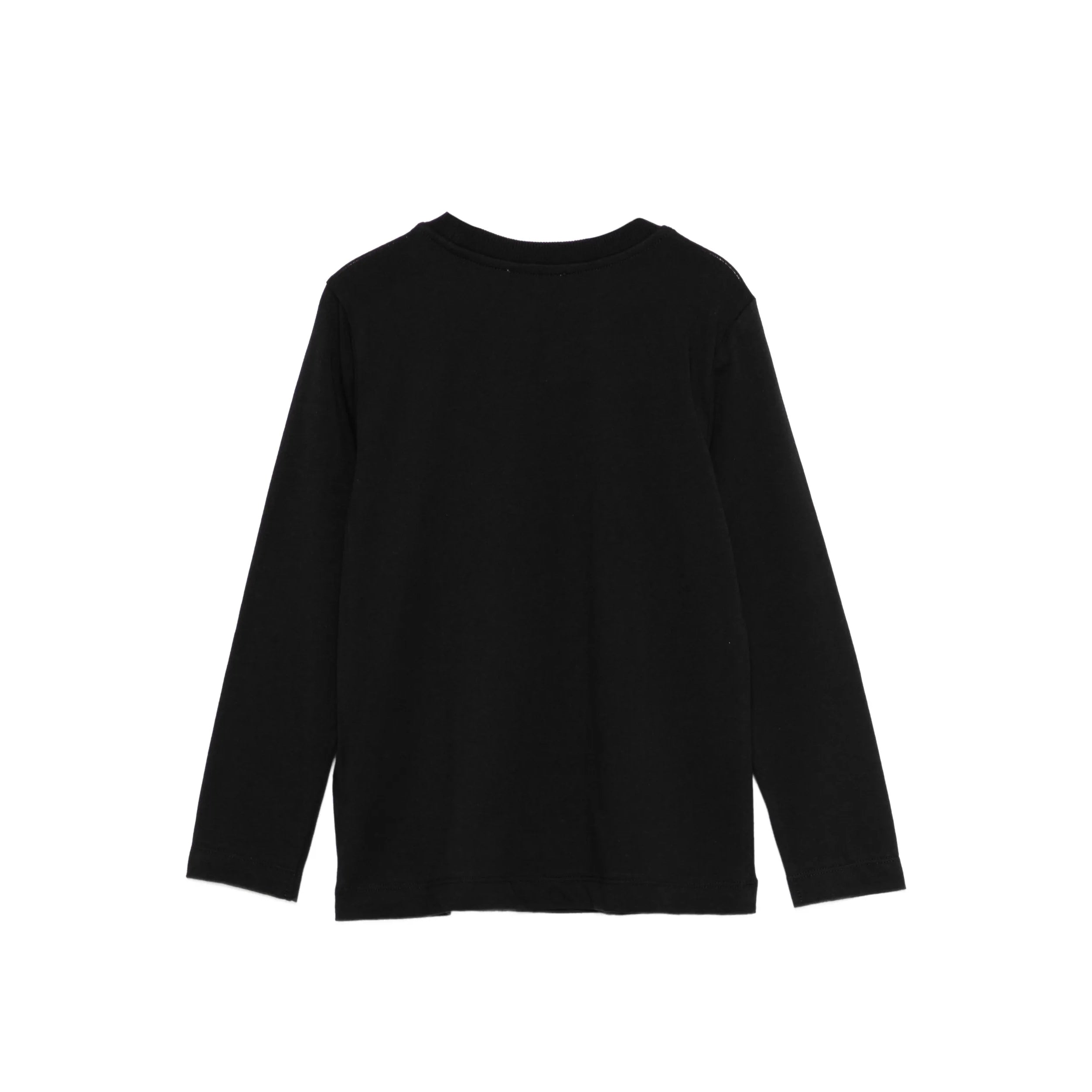 Boys & Girls Black Bear Printed Cotton Long Sleeves T-Shirt