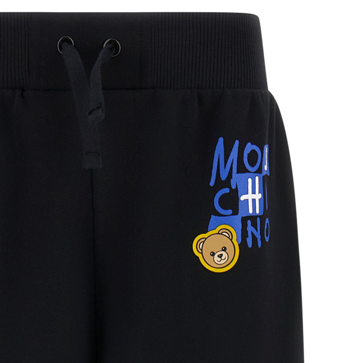 Boys & Girls Black Cotton Trousers