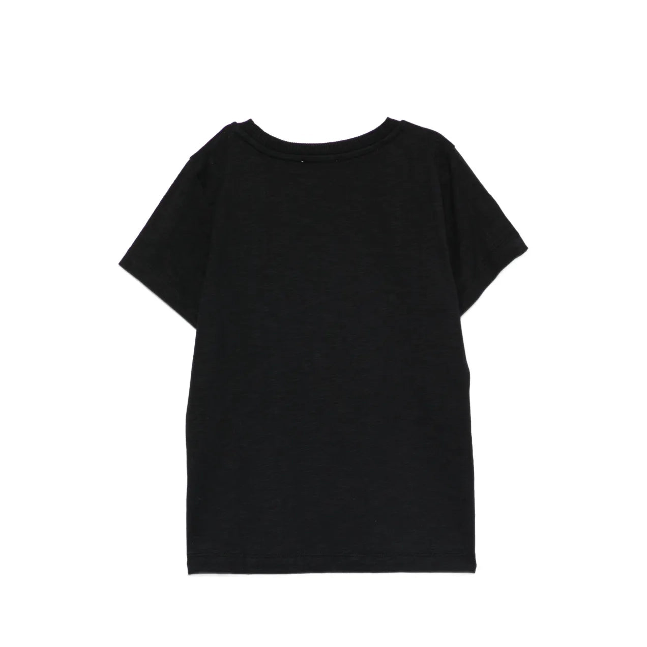 Boys & Girls Black Logo Cotton T-Shirt