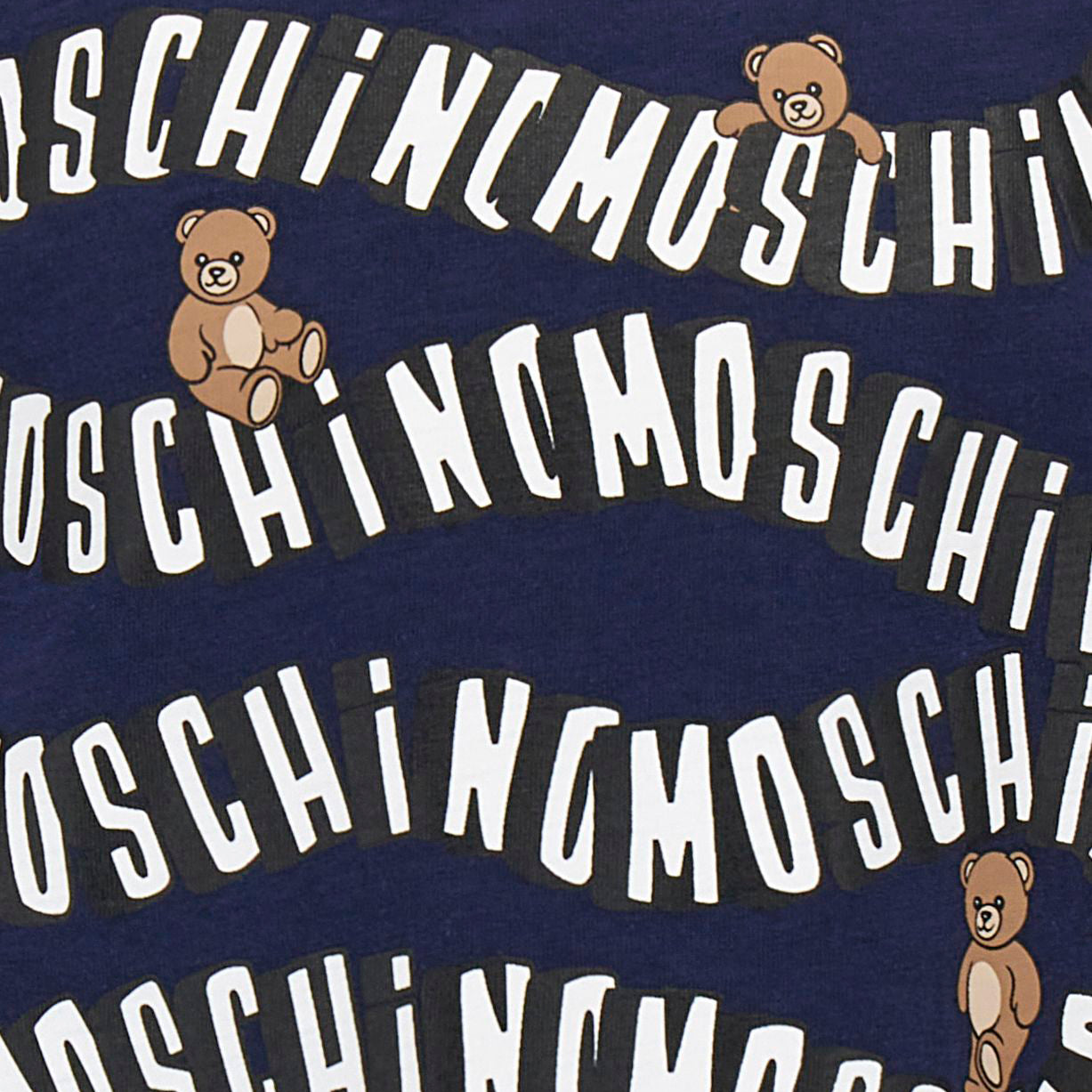 Boys & Girls Navy Logo Cotton T-Shirt