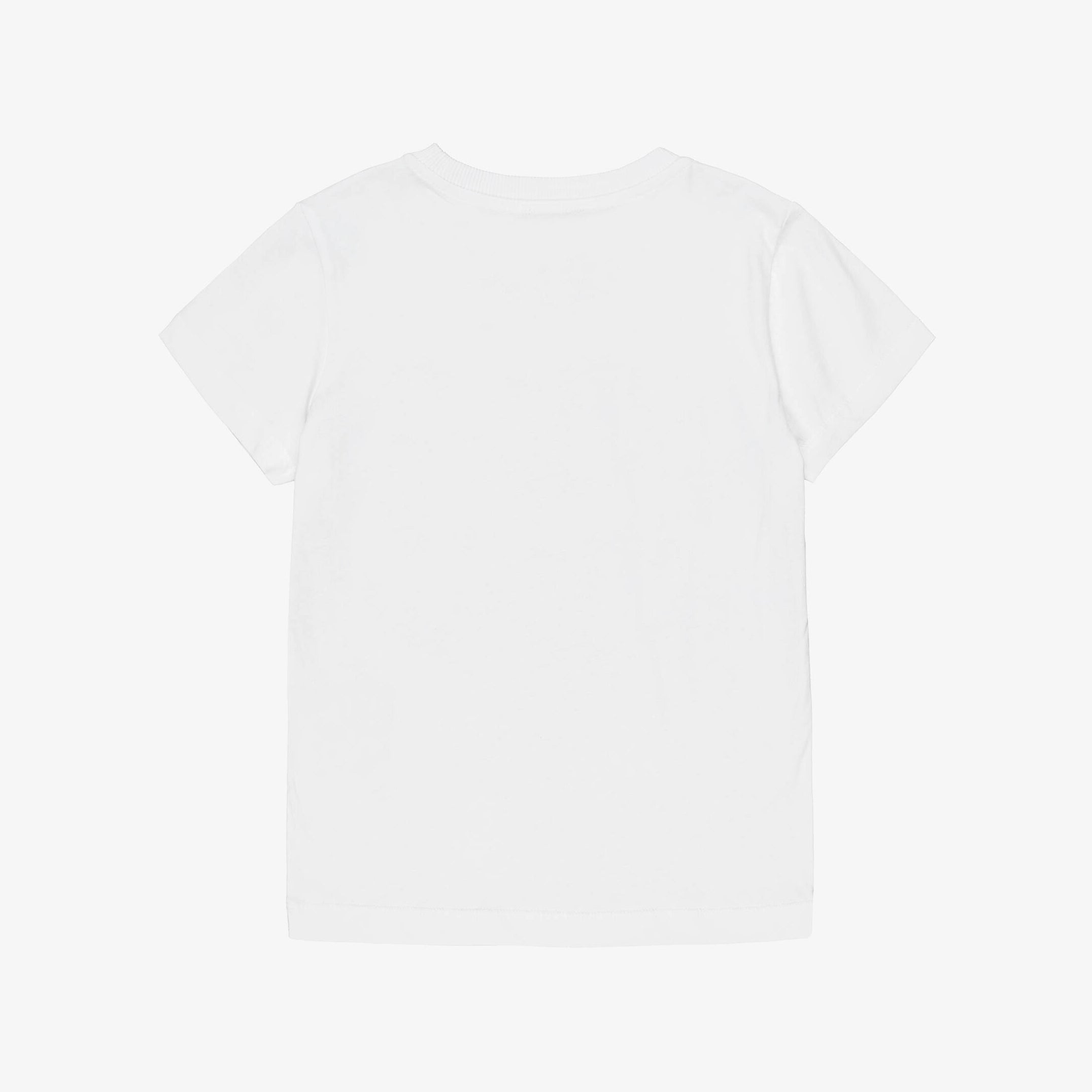 Boys & Girls White Teddy Bear Printed Cotton T-Shirt