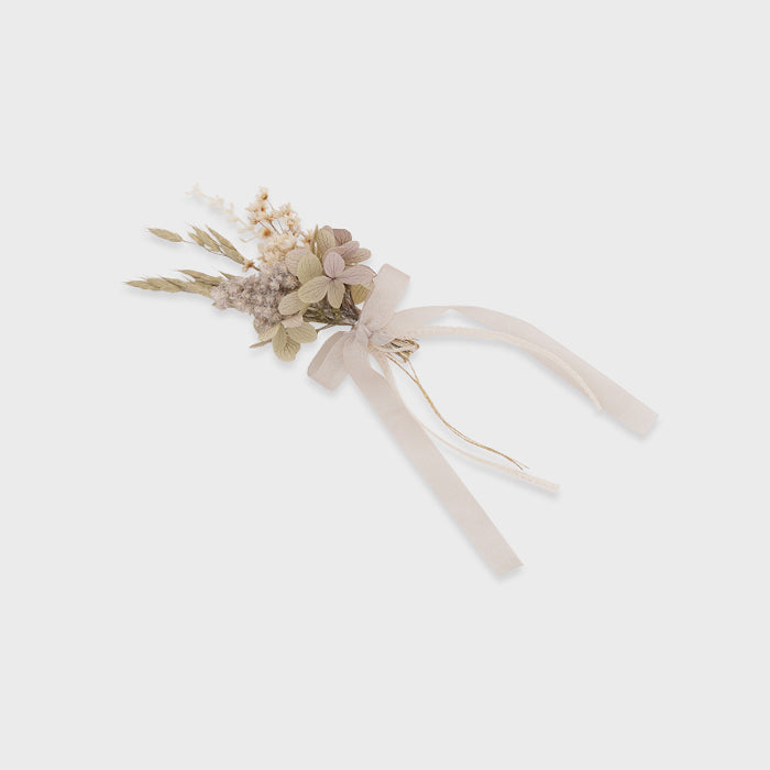 Barrette fleur crème pour filles