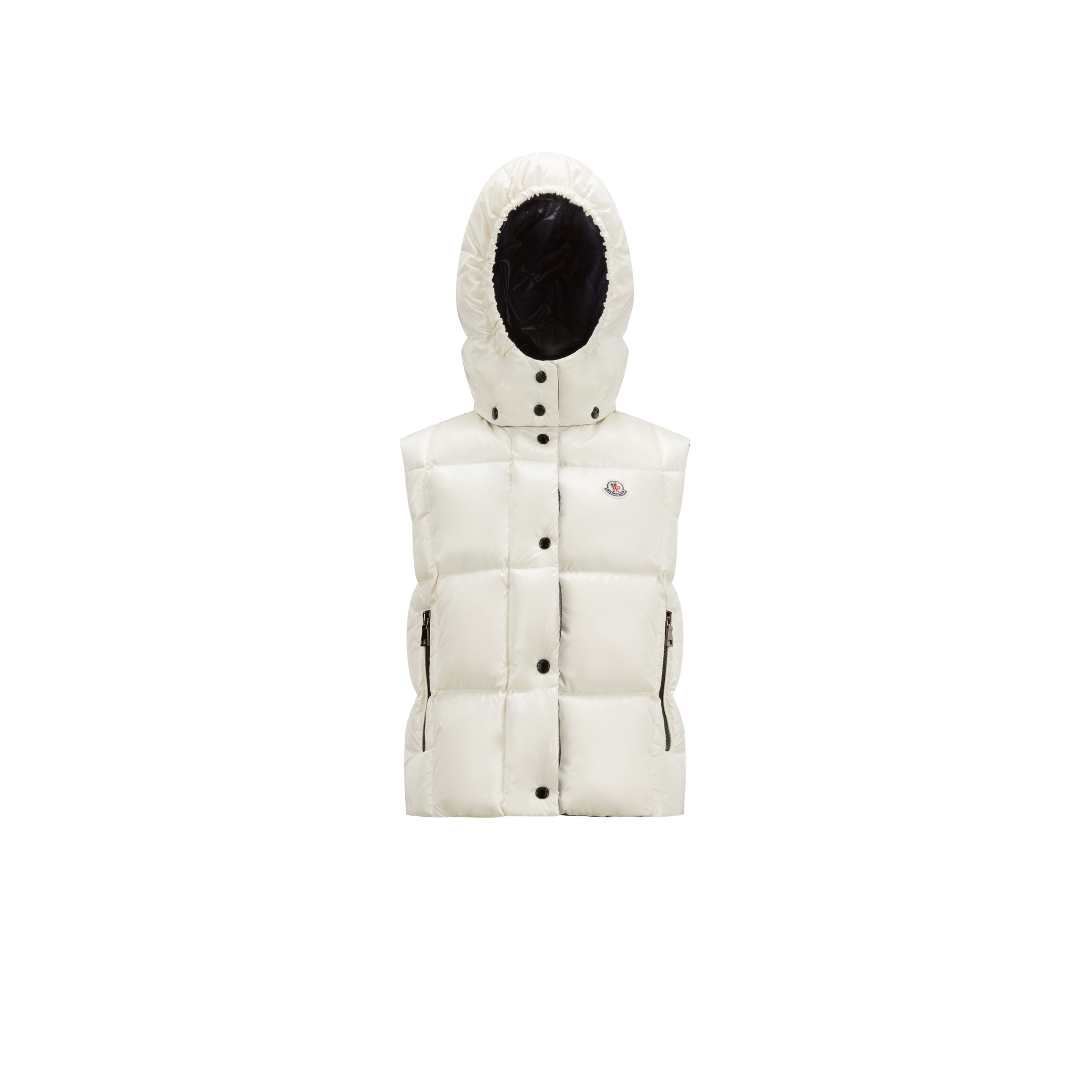Girls White "LUZULE" Padded Down Gilet