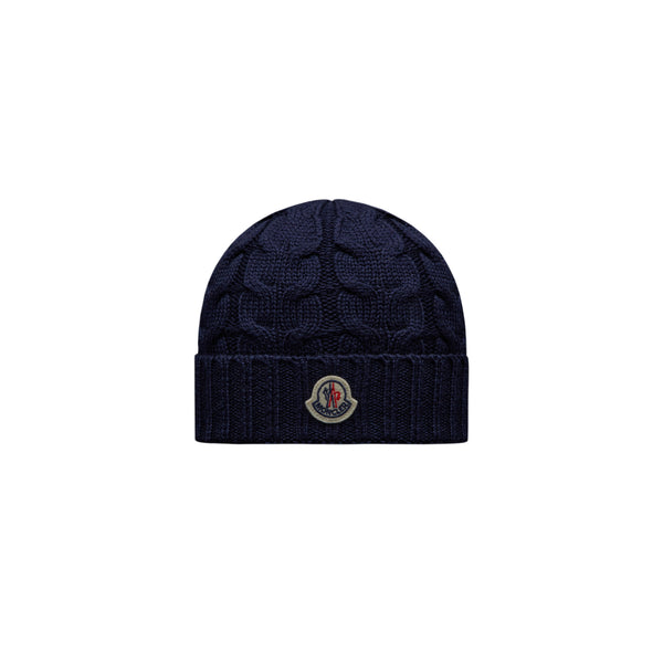 Boys & Girls Navy Logo Wool Hat