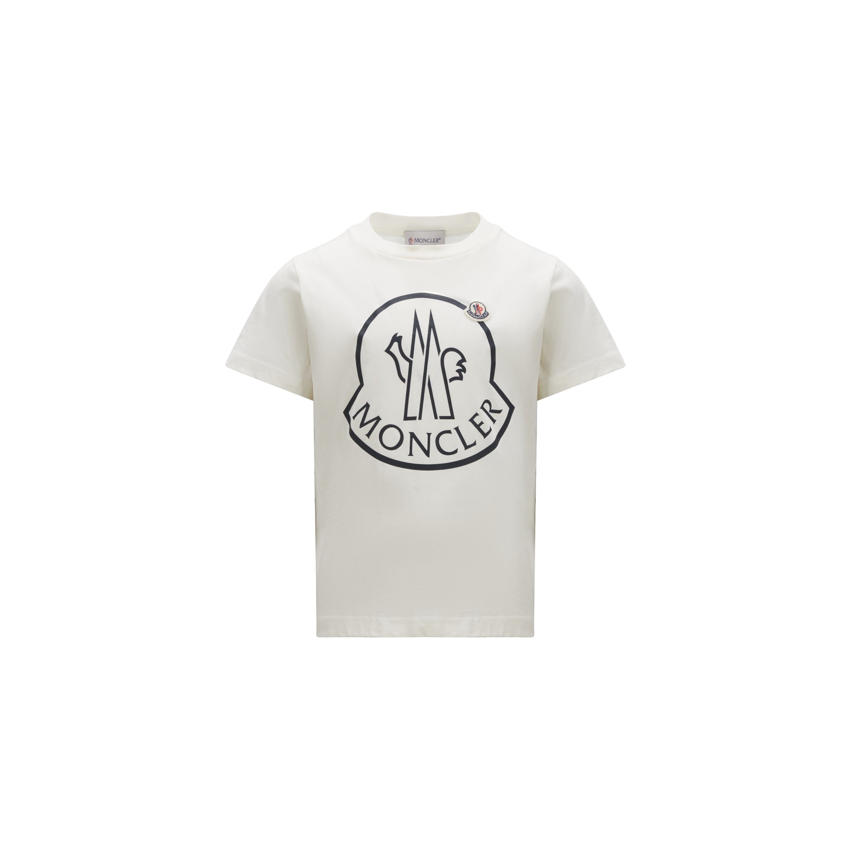 Boys & Girls White Logo Cotton T-Shirt