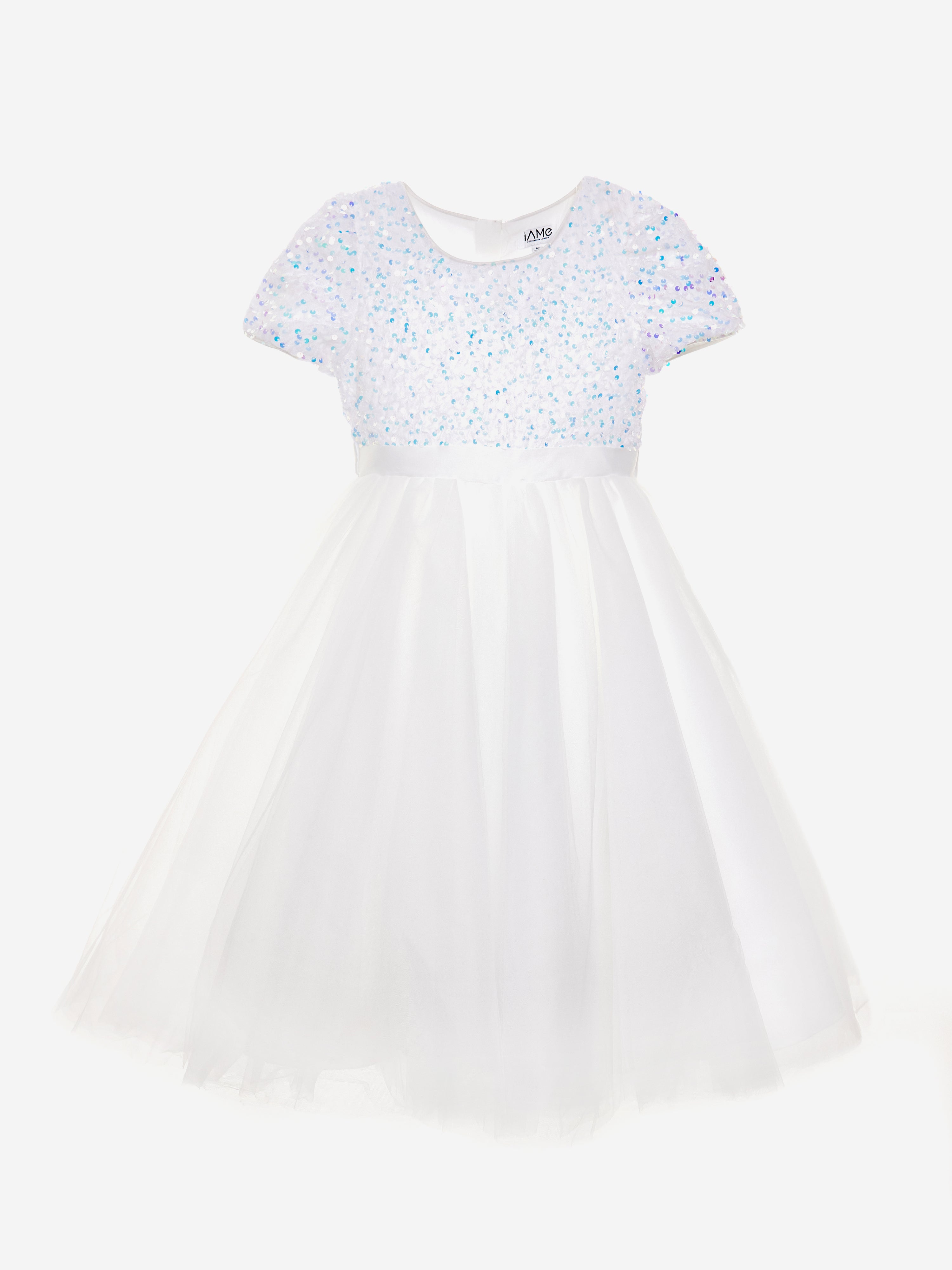 Girls Diamond Dazzle Dress in Blue