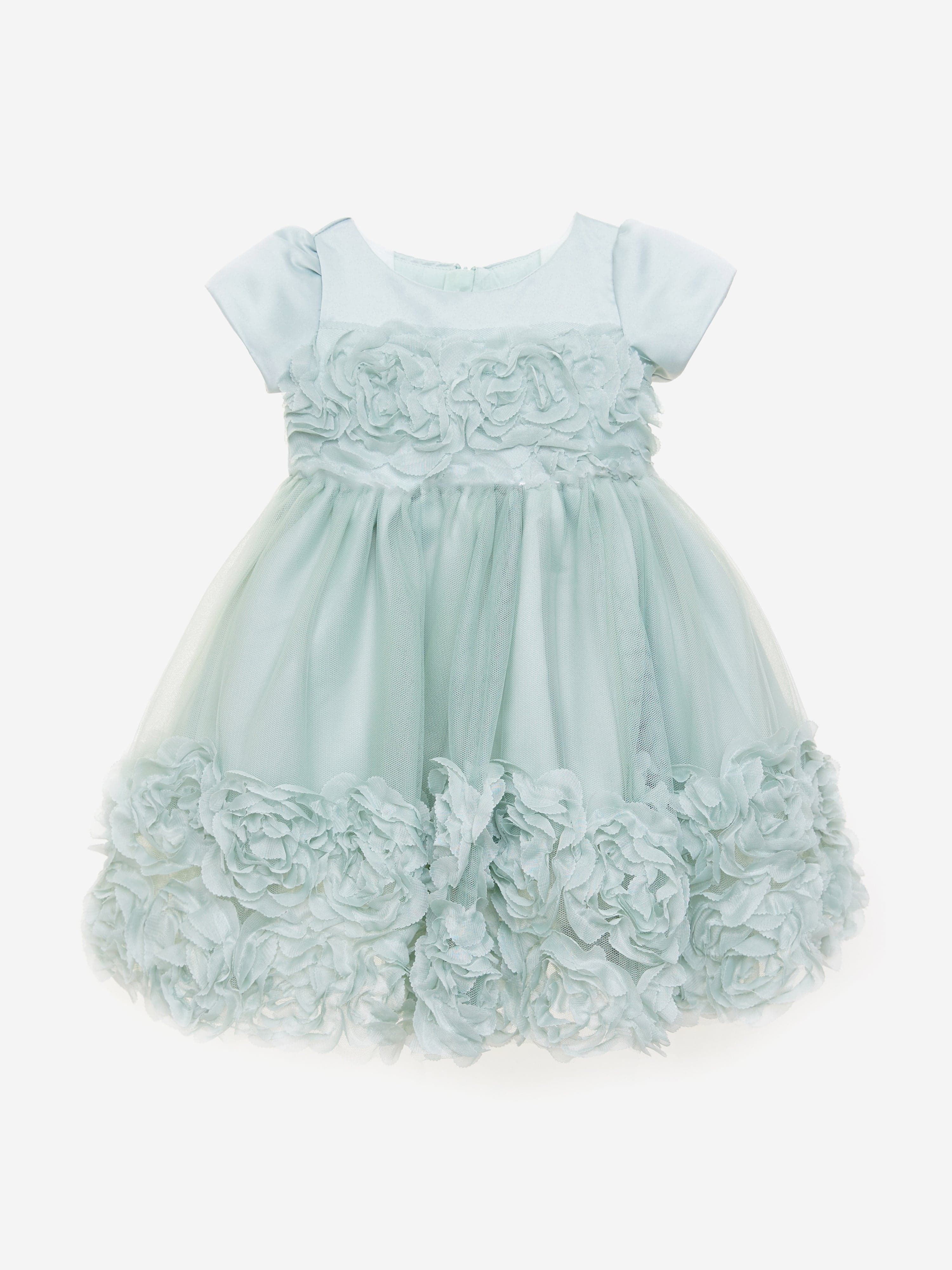 Baby Girls Mint Meadow Dress in Green