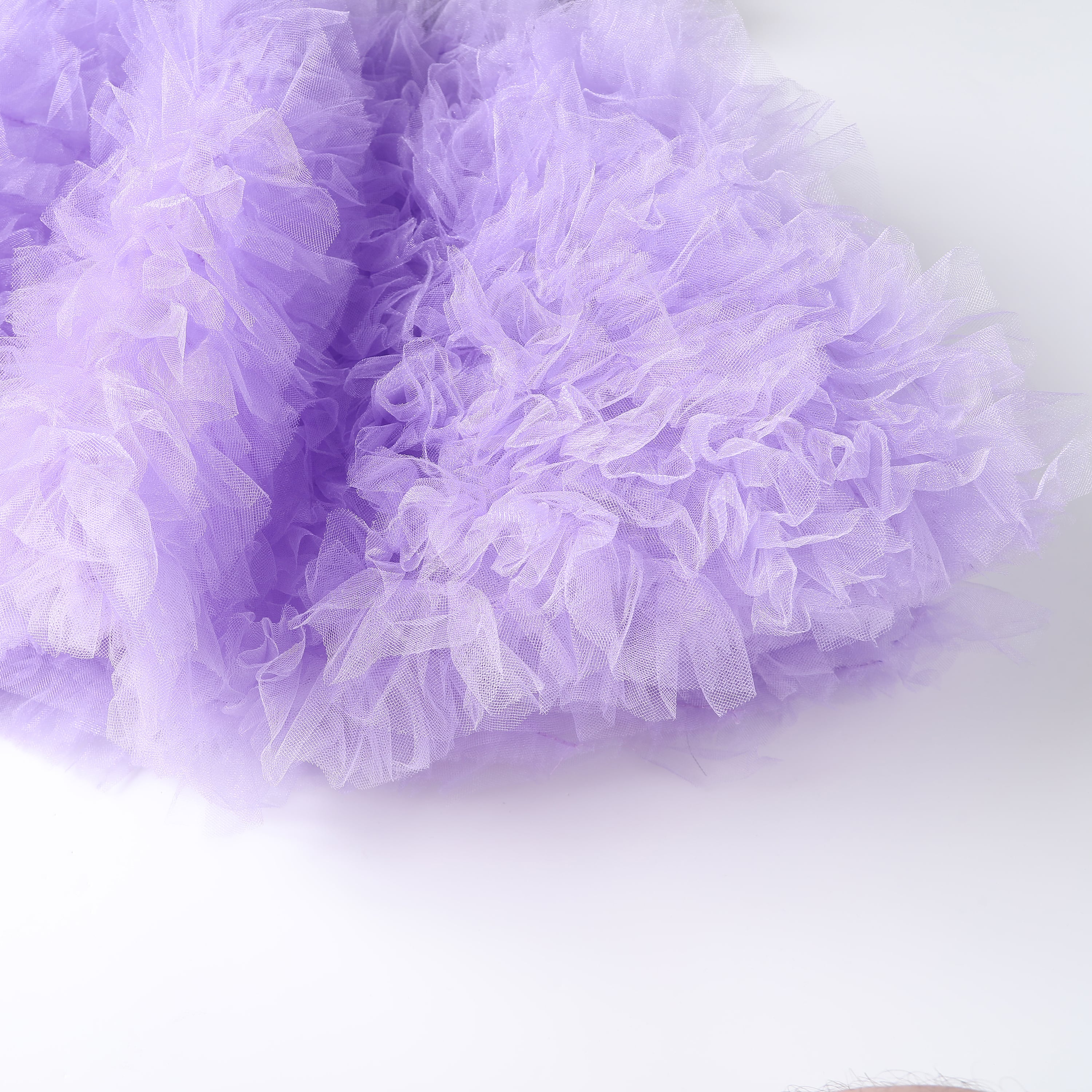 女童紫色盘纱公主裙