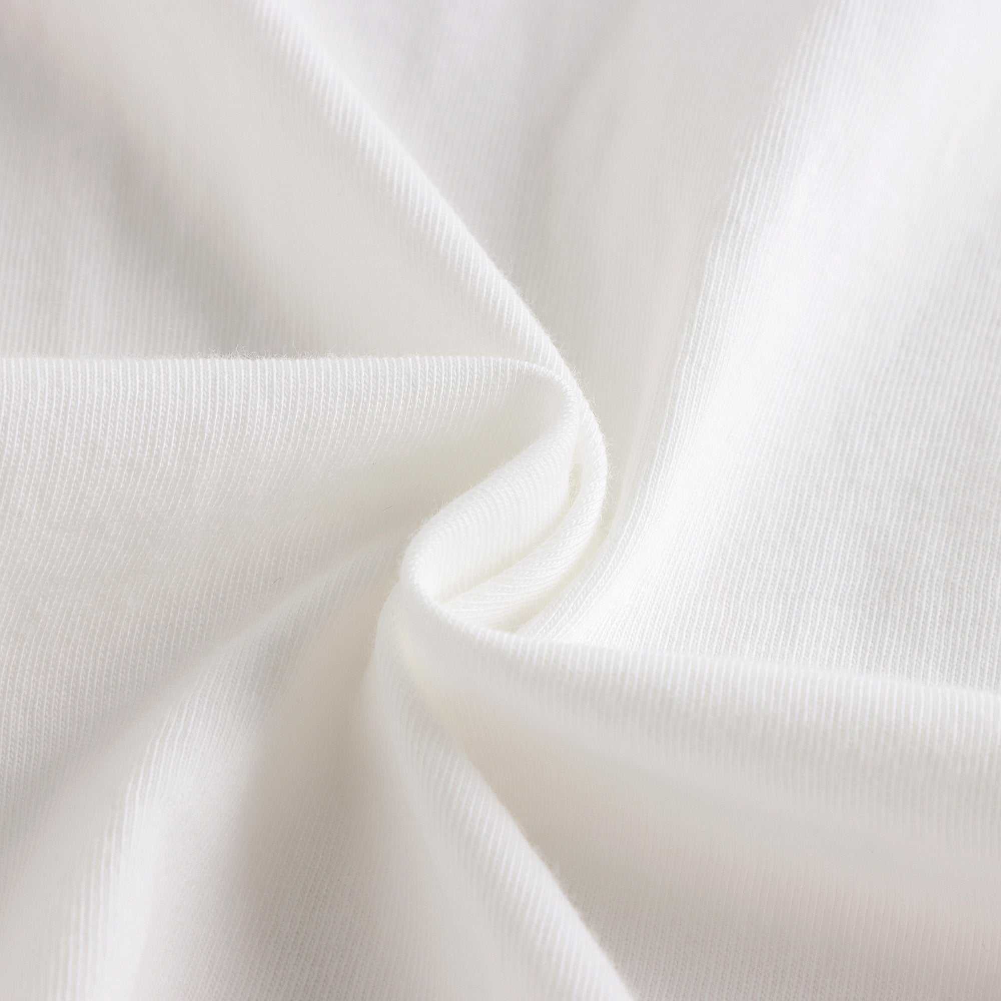 Girls White Cotton T-Shirt
