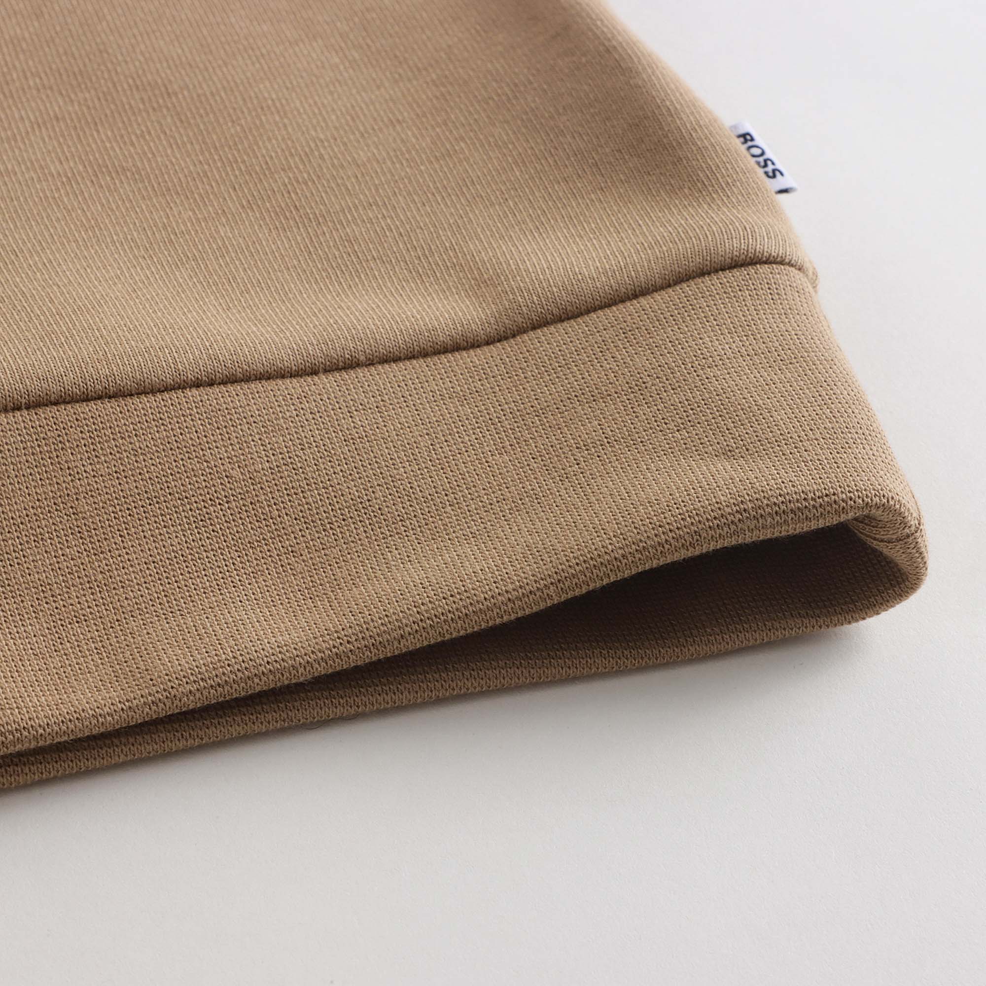 Boys Camel Cotton Sweatshirt