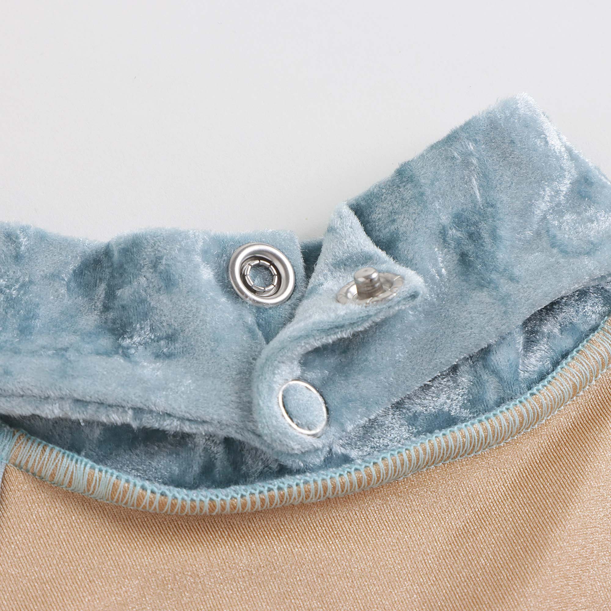 Girls Light Blue "Sarah/CV-Ice/CV-Ice" Velvet Ballet Onesies