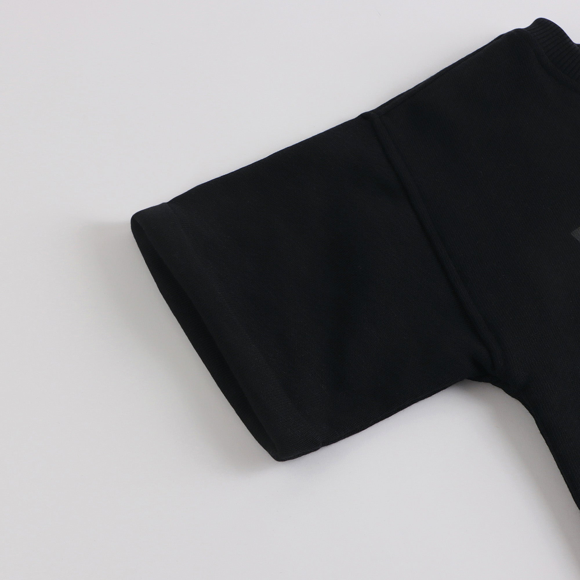 Girls Black Printed Logo Cotton Dress