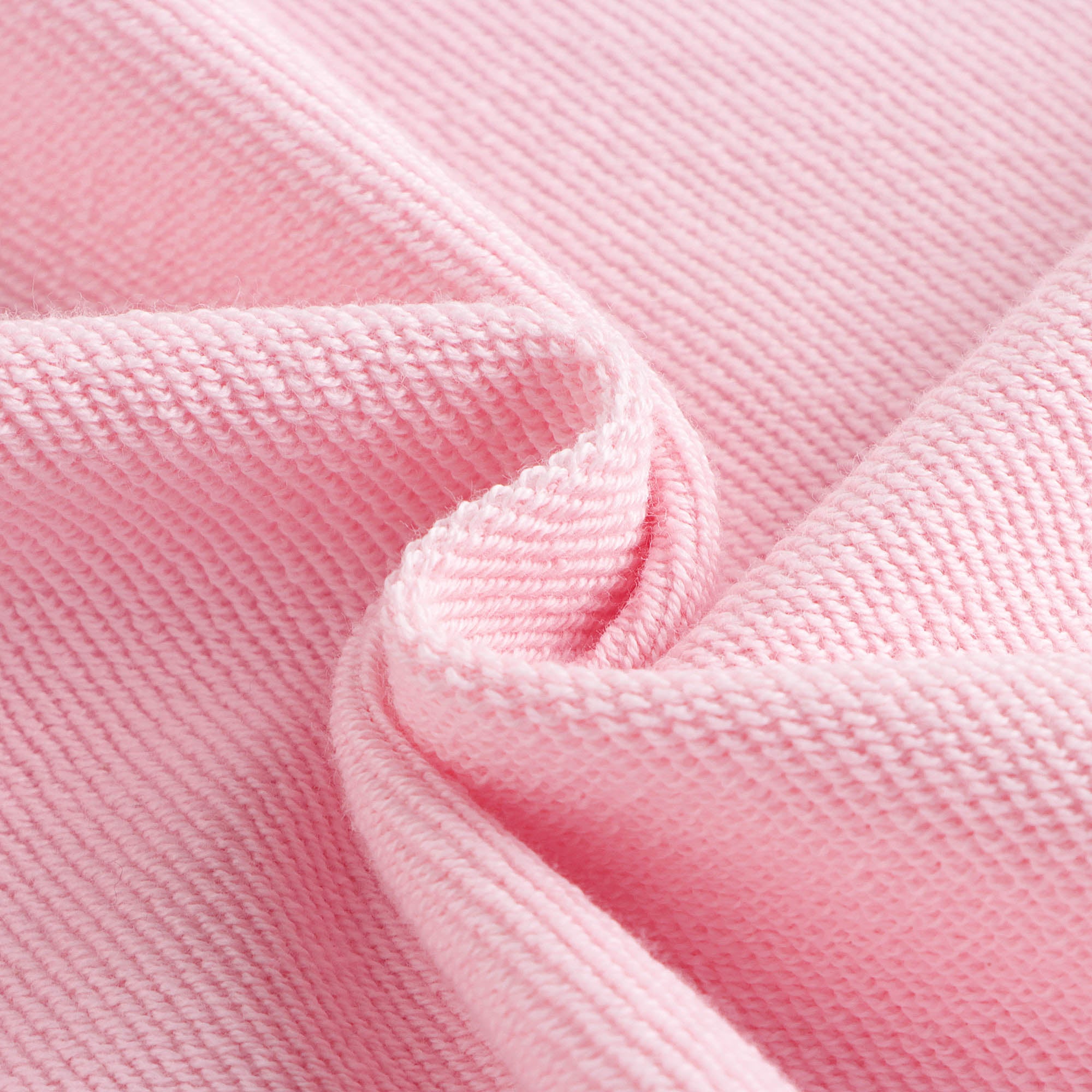 Girls Pink Circular Logo Cotton Dress