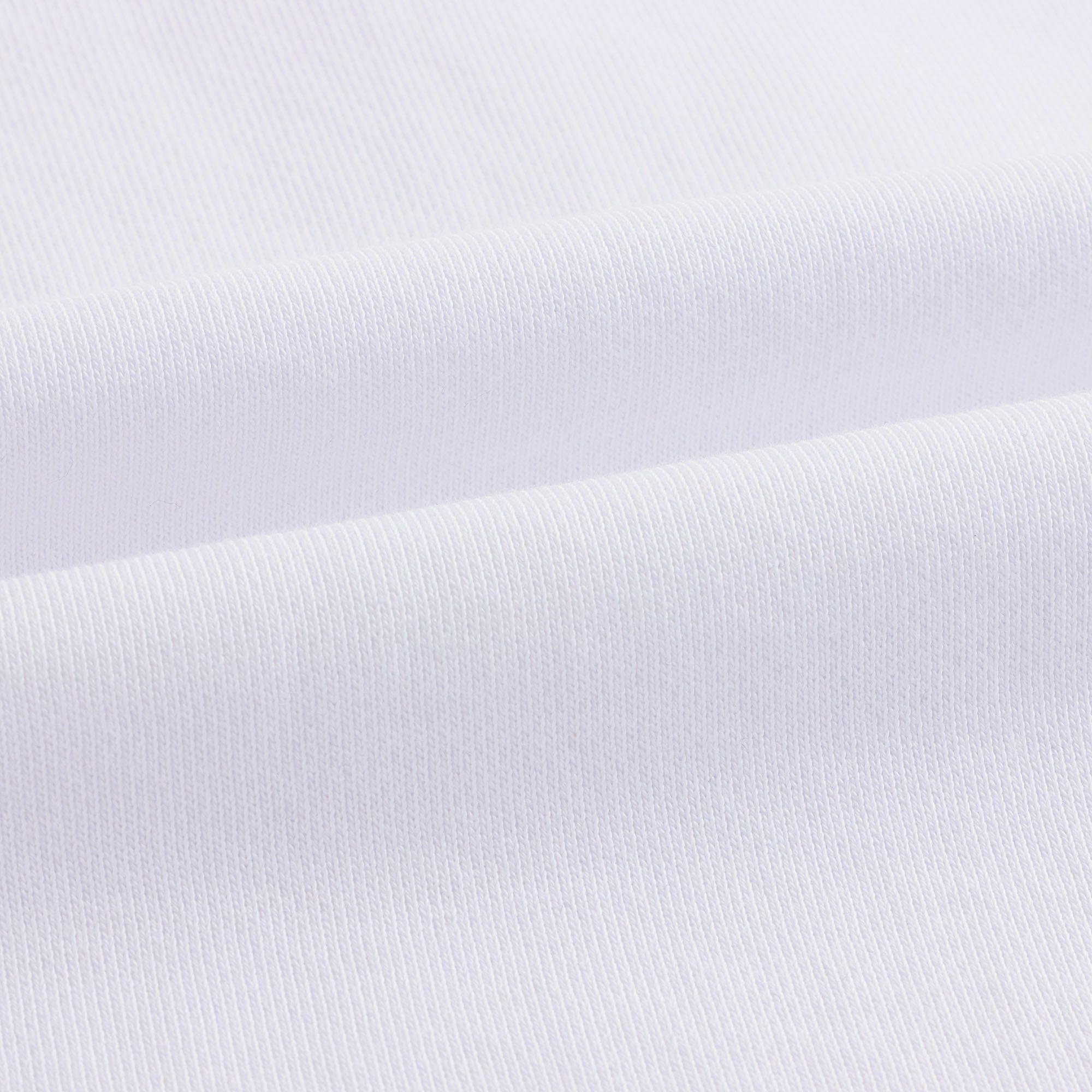 Girls White Circular Logo Cotton Dress