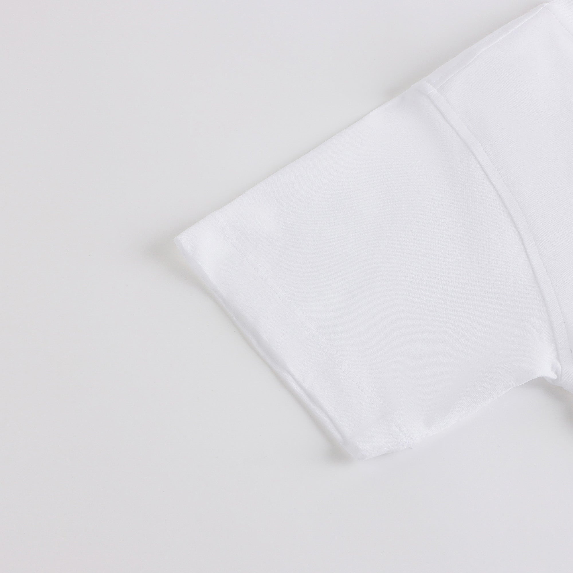 Boys White Circular Logo Cotton Set