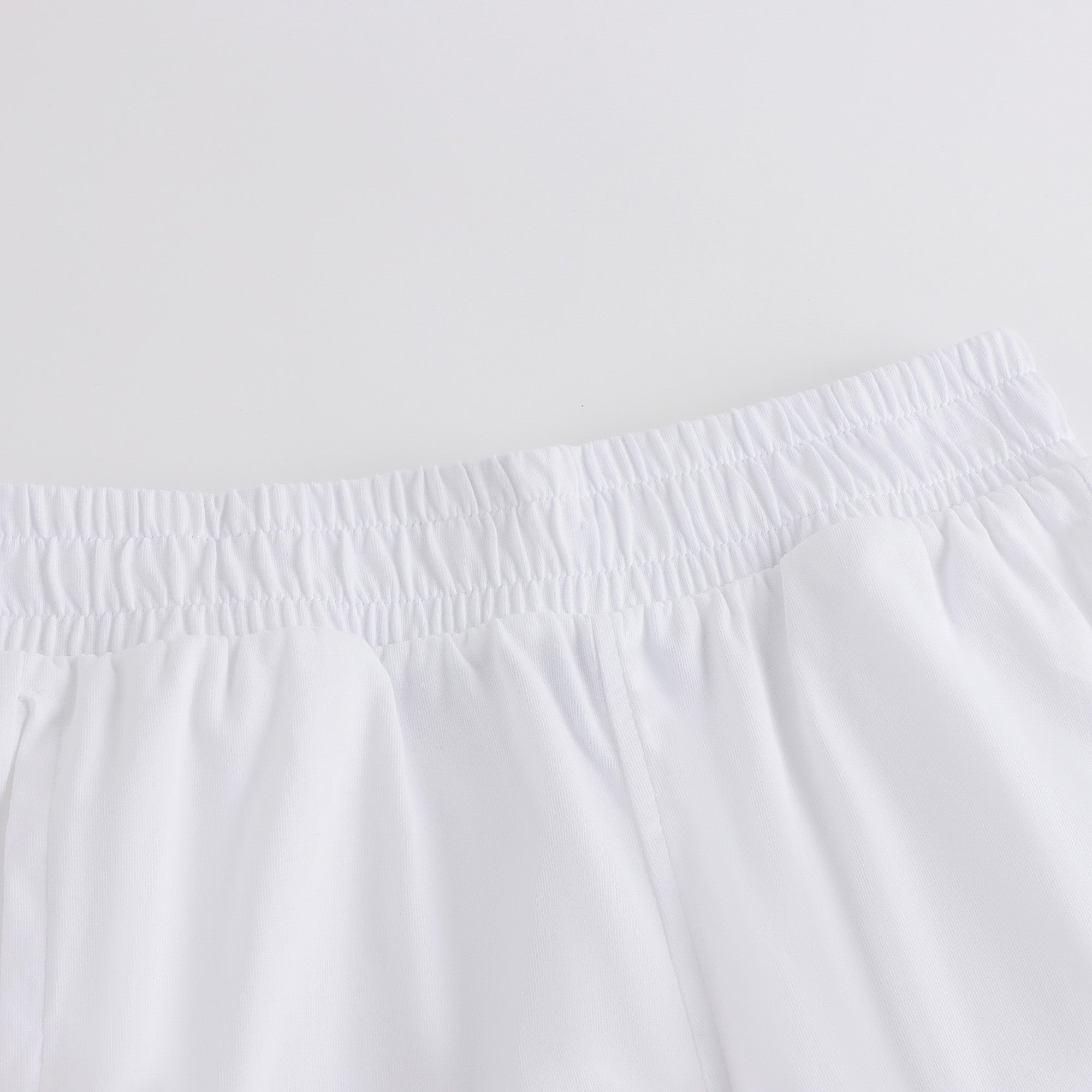 Boys White Circular Logo Cotton Set
