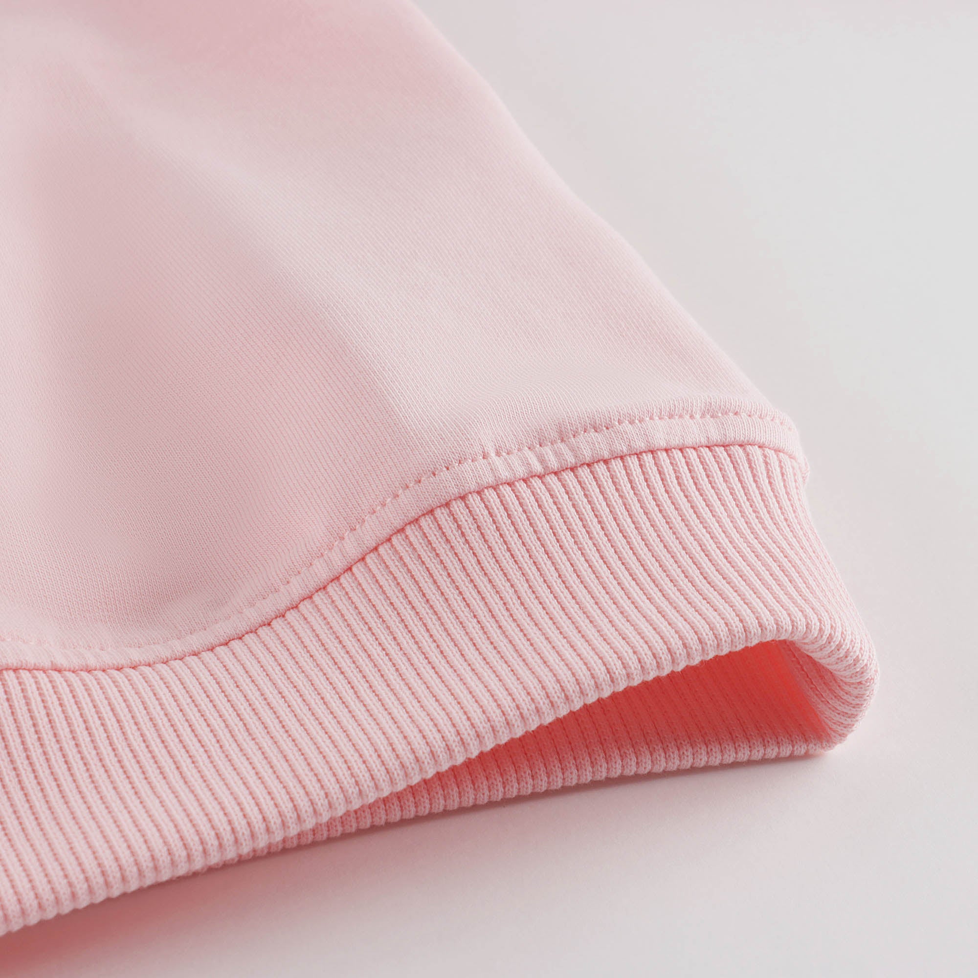 Girls Pink Logo Cotton Sweatshirt